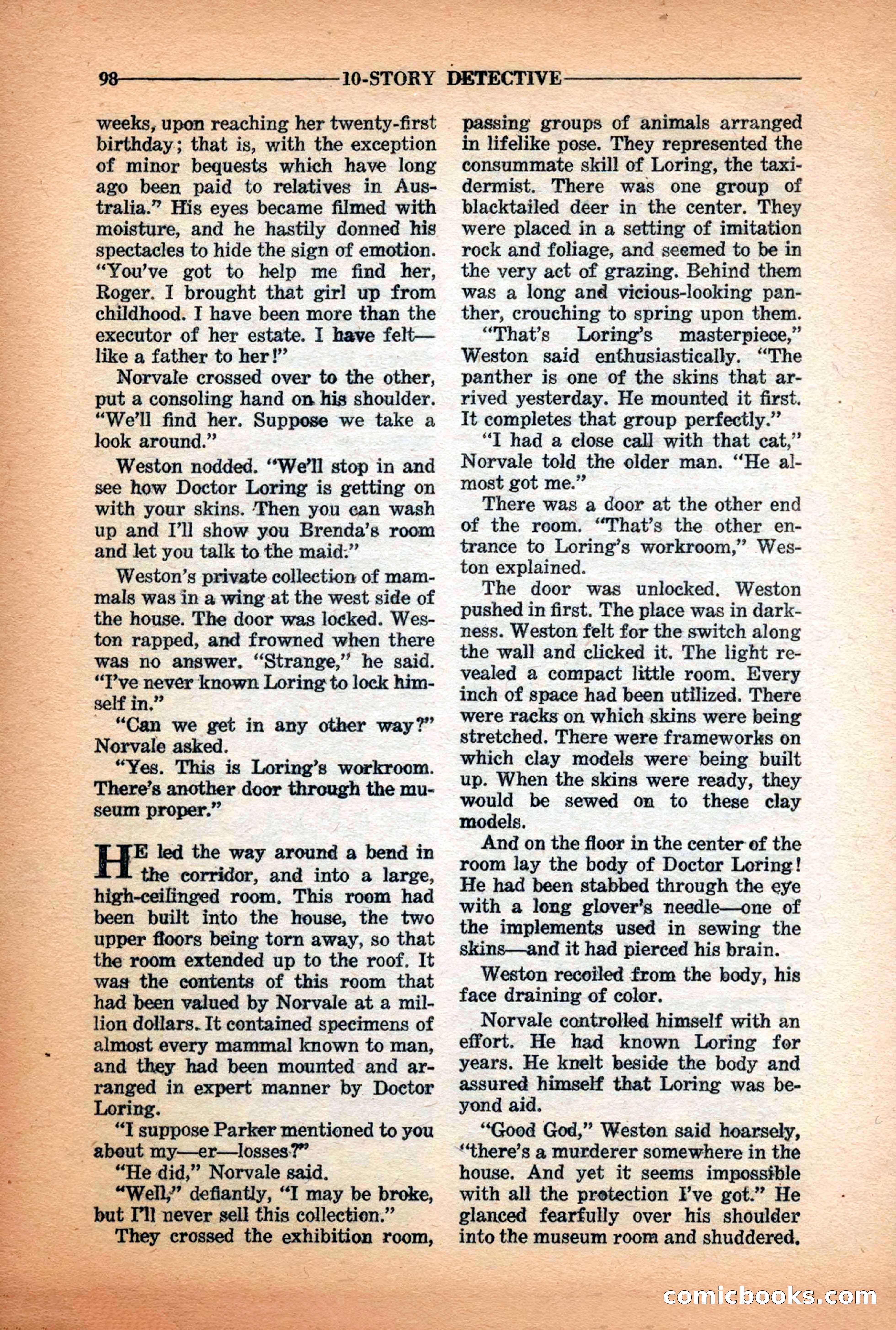 10-Story Detective Magazine Cover — page 100 of 116