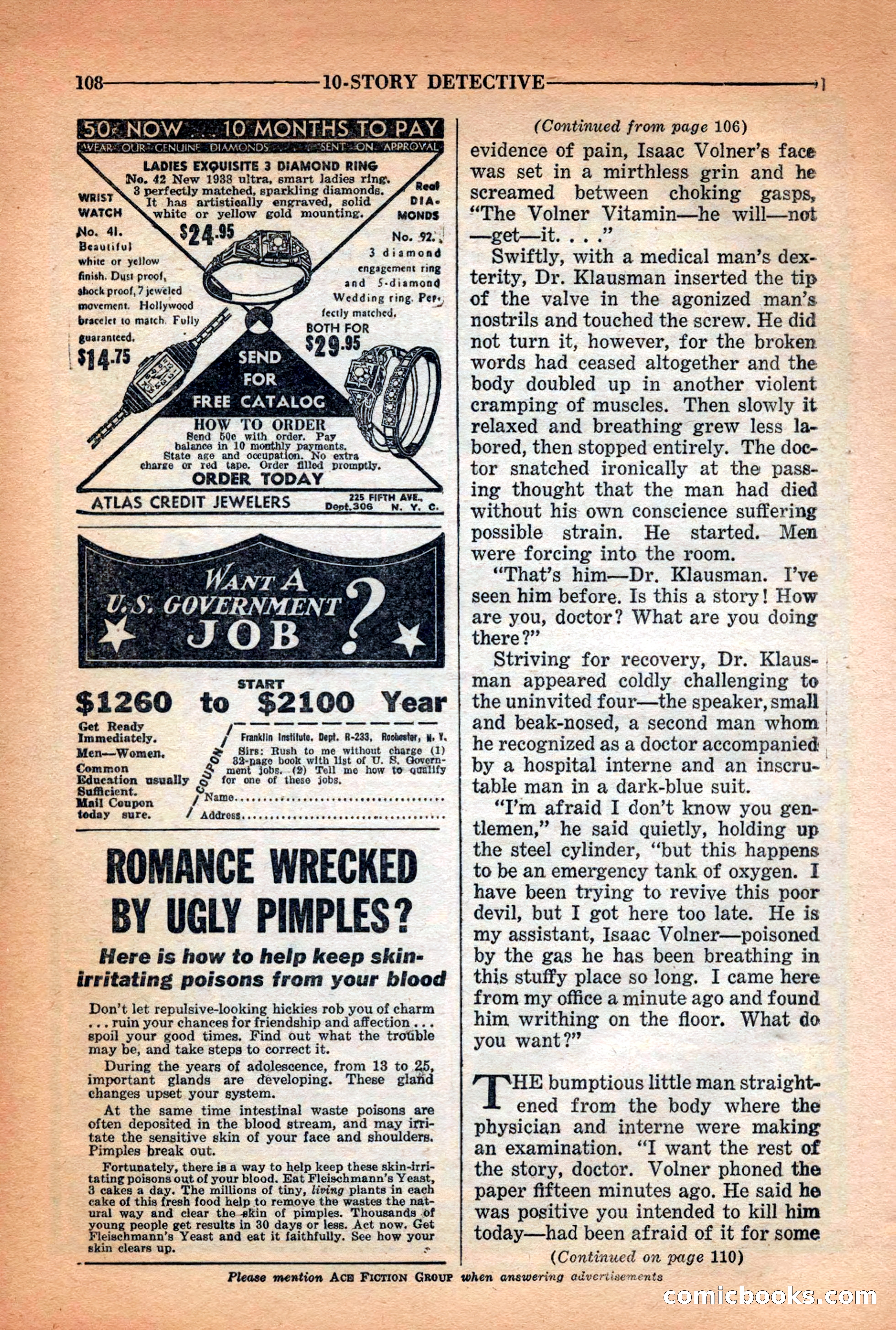 10-Story Detective Magazine Cover — page 110 of 116