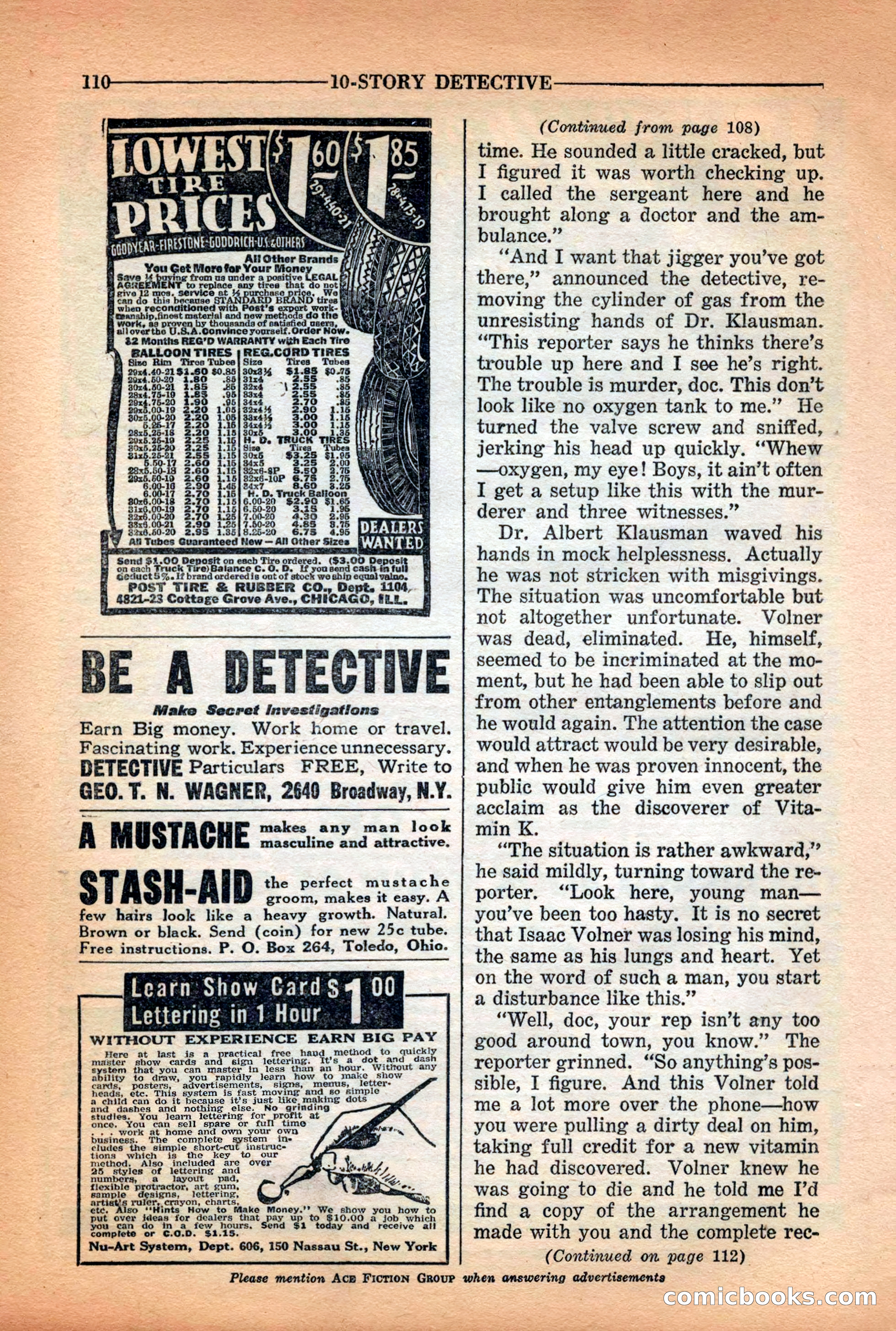 10-Story Detective Magazine Cover — page 112 of 116