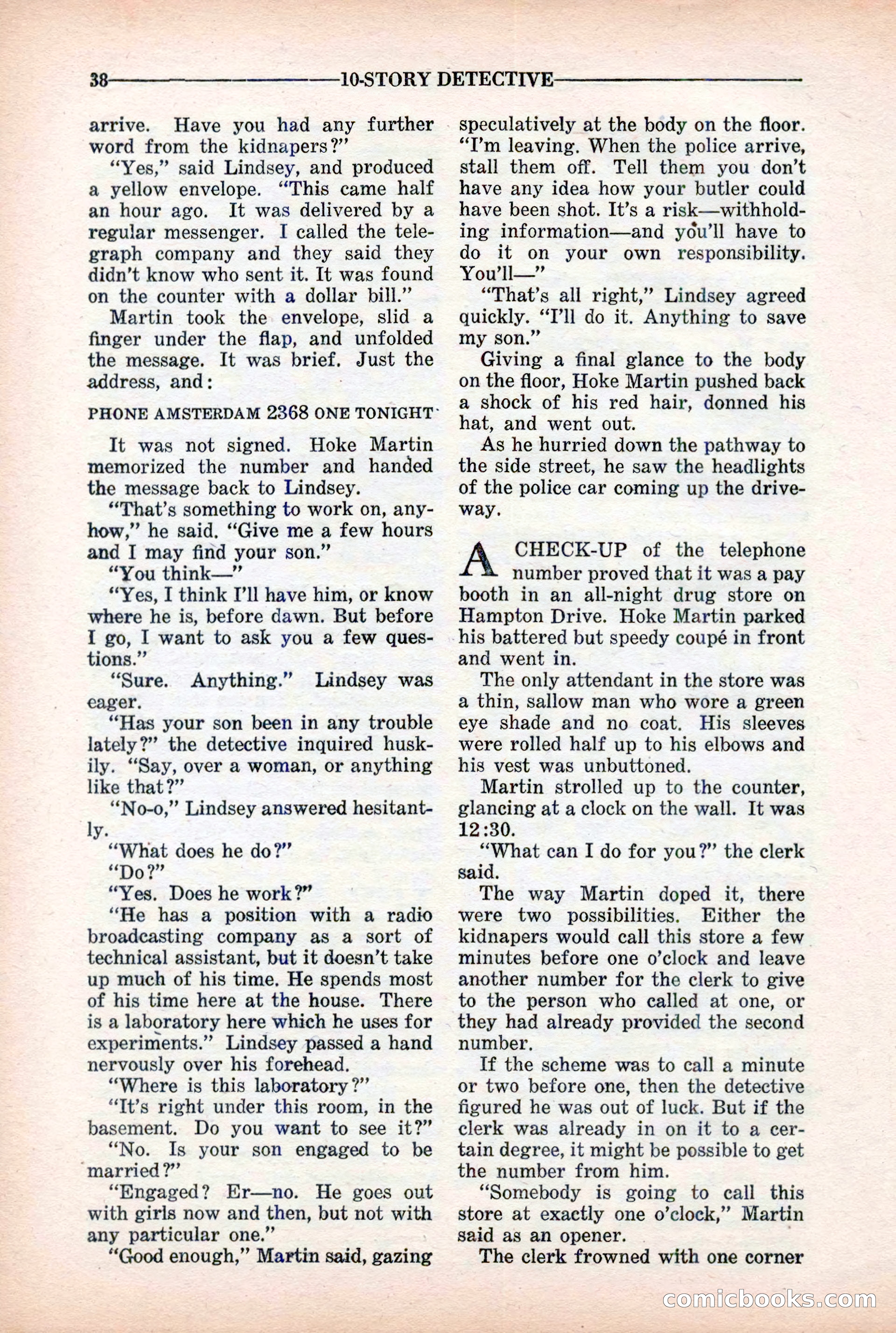 10-Story Detective Magazine Cover — page 40 of 116