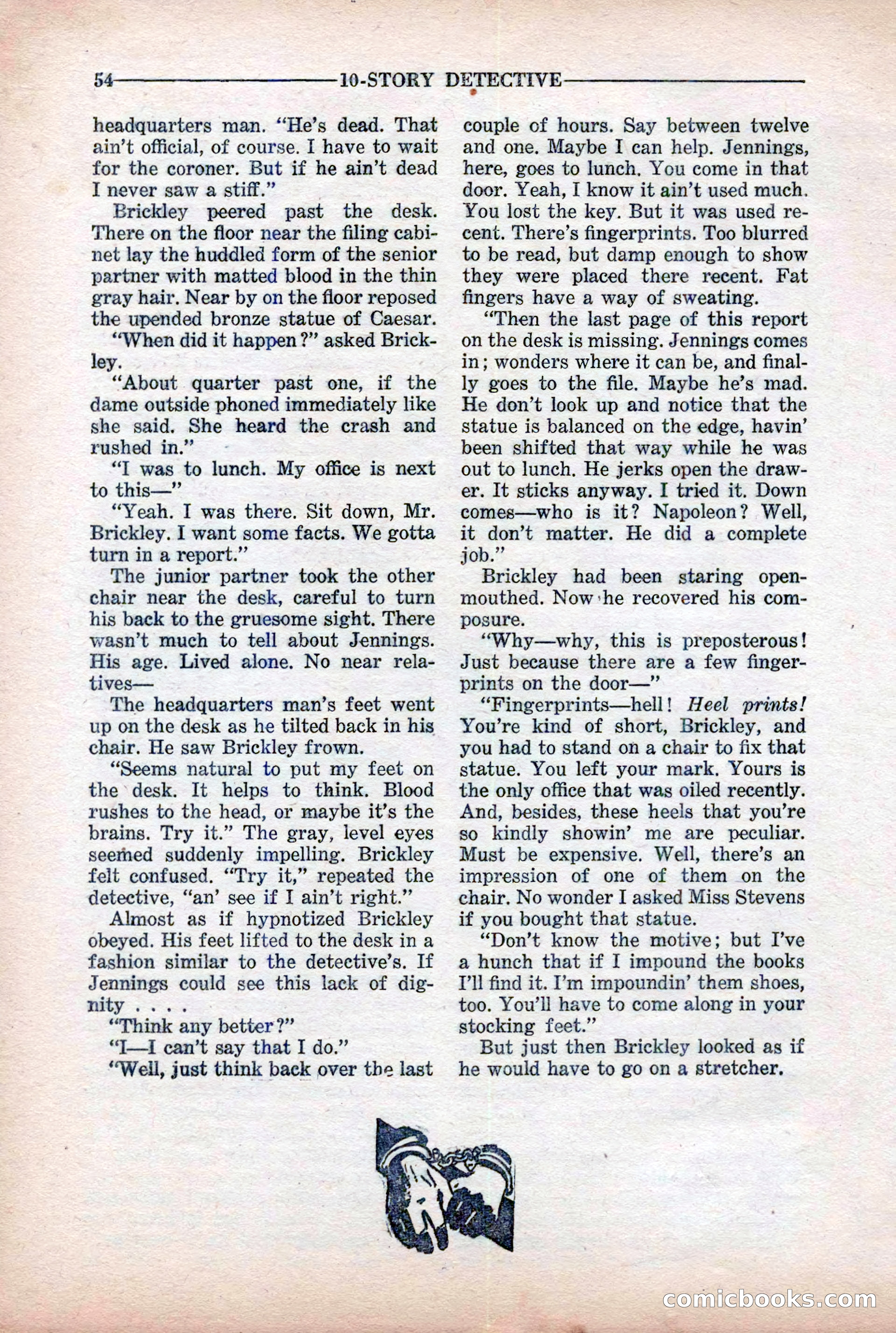 10-Story Detective Magazine Cover — page 56 of 116