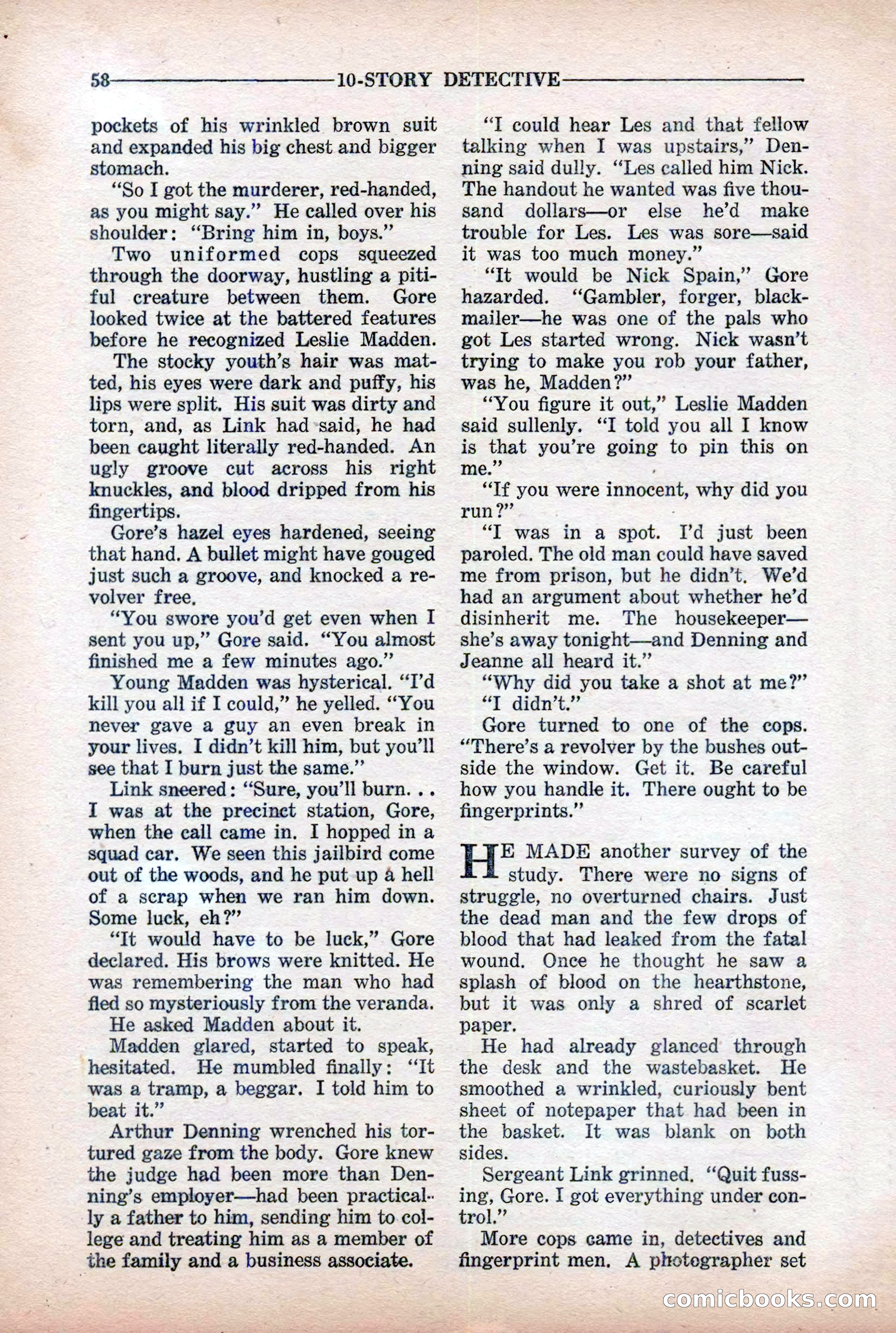 10-Story Detective Magazine Cover — page 60 of 116