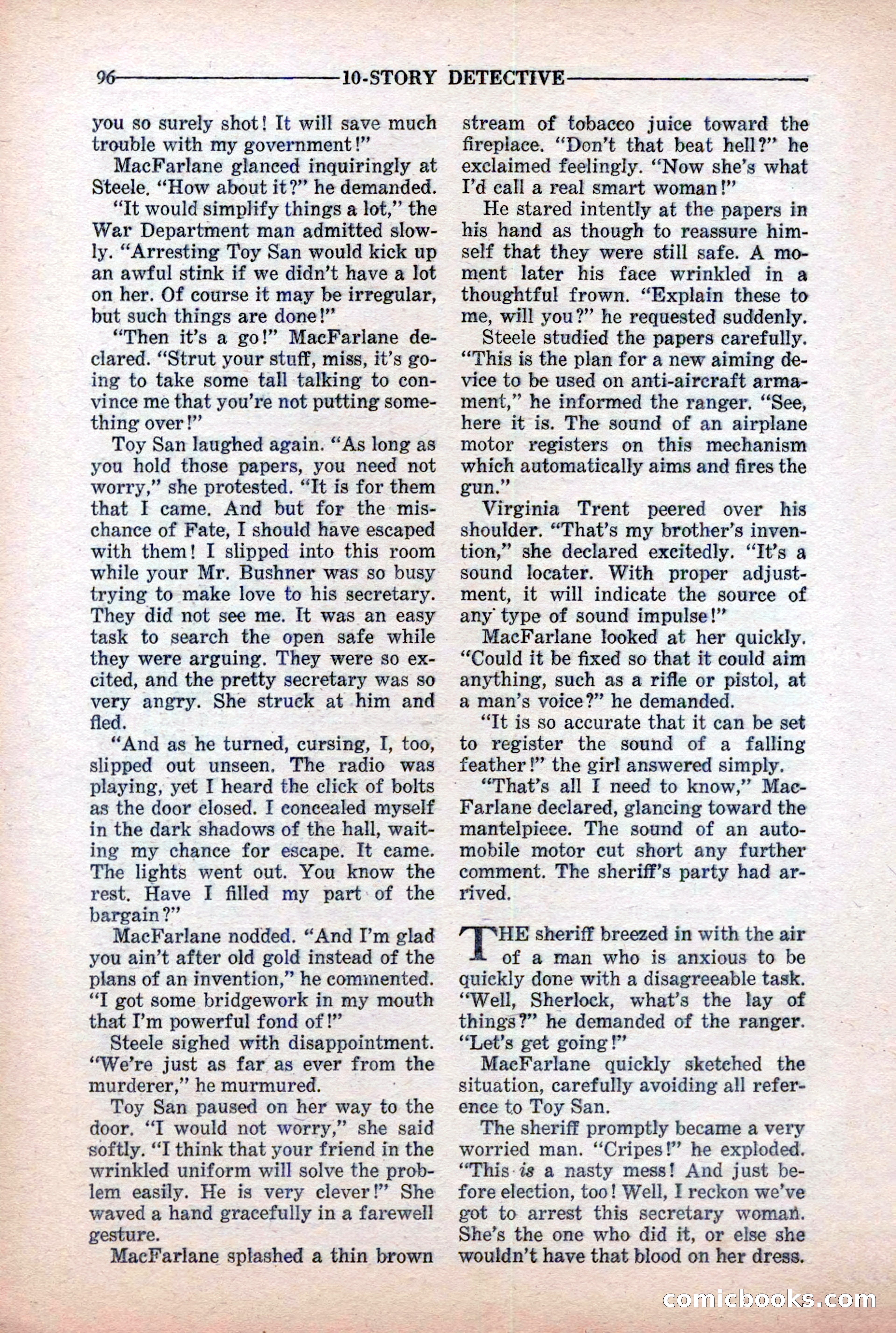 10-Story Detective Magazine Cover — page 98 of 116