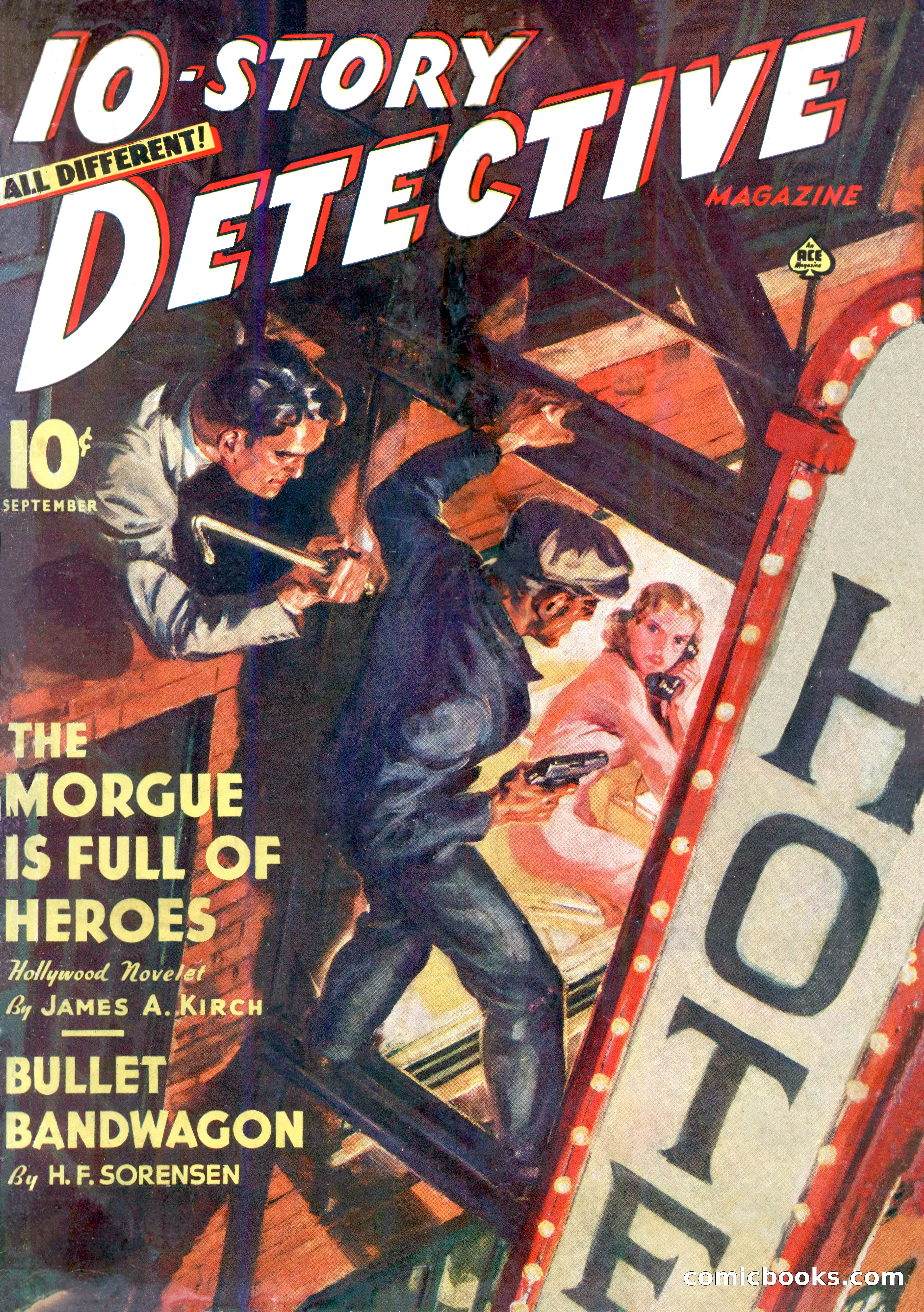 10-Story Detective Magazine Cover