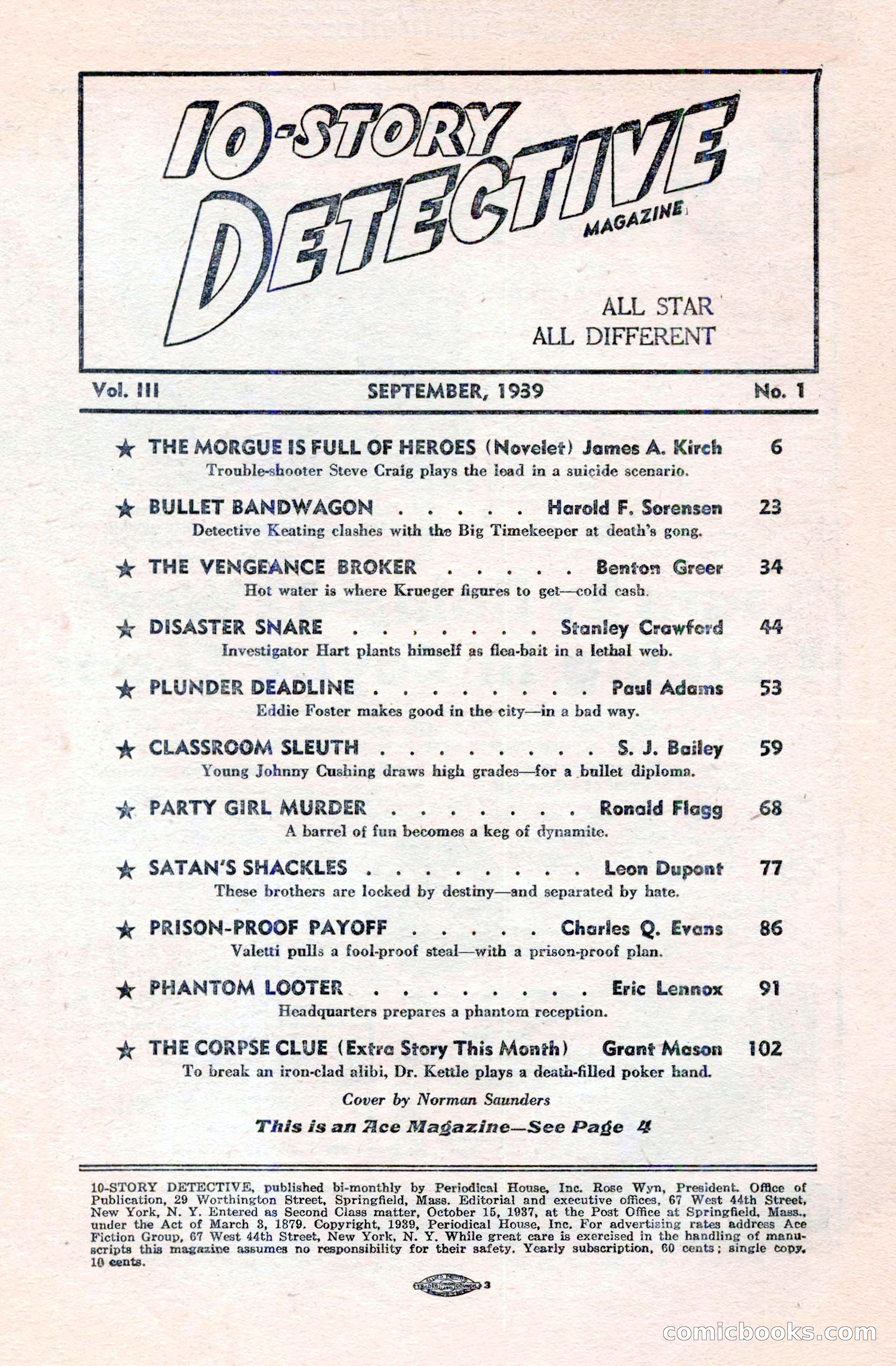 10-Story Detective Magazine Cover — page 4 of 116