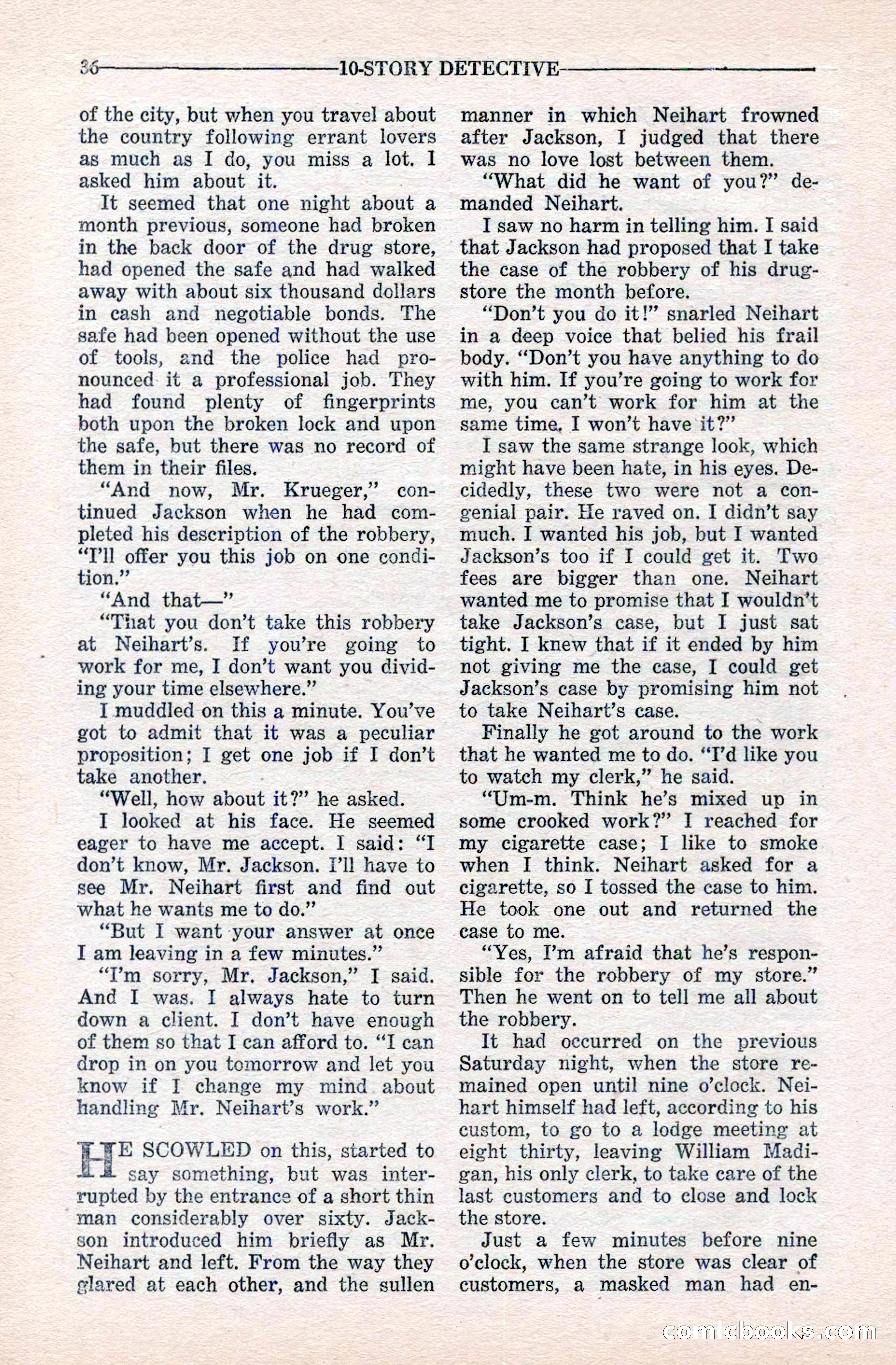 10-Story Detective Magazine Cover — page 38 of 116