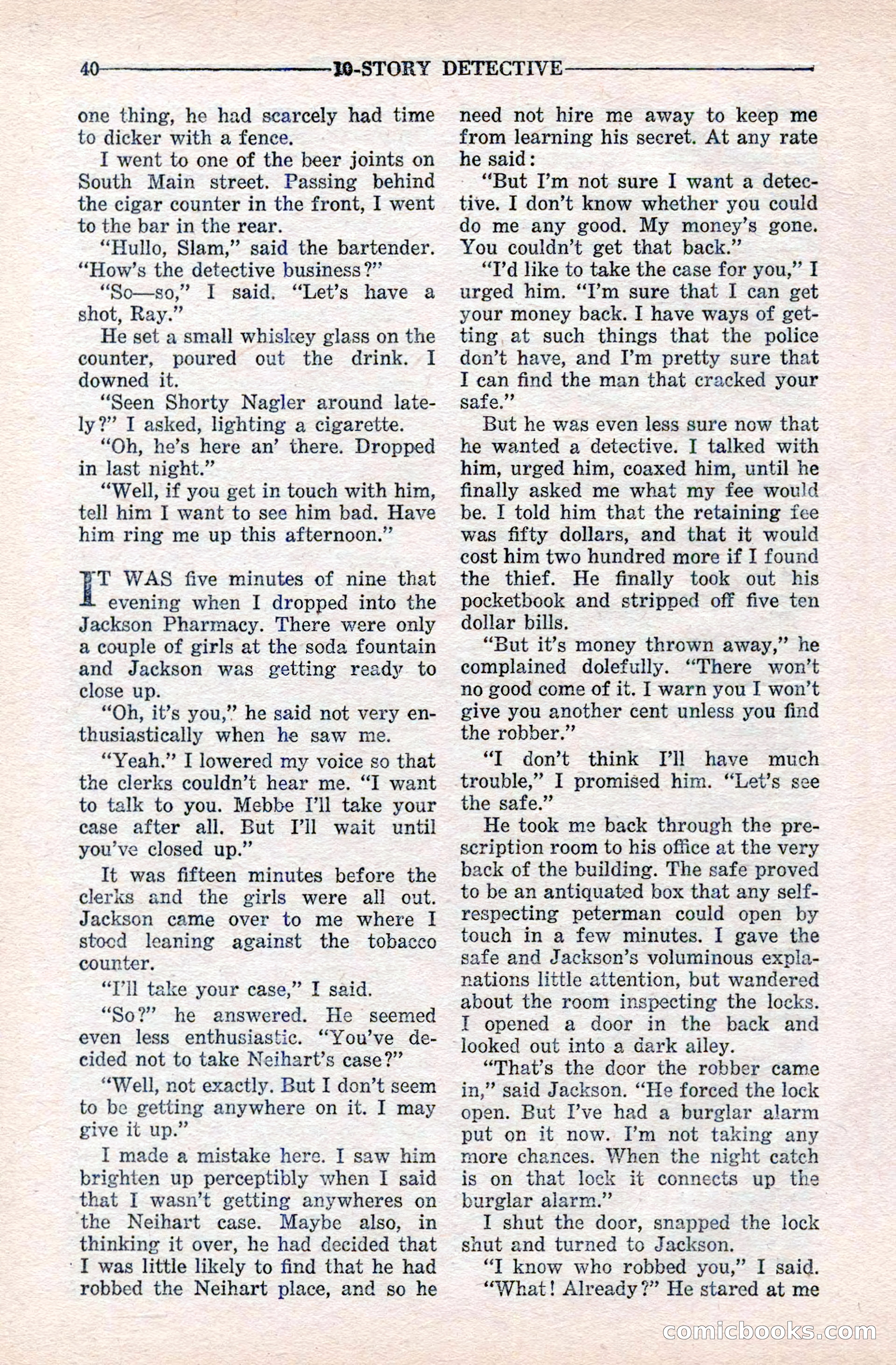 10-Story Detective Magazine Cover — page 42 of 116