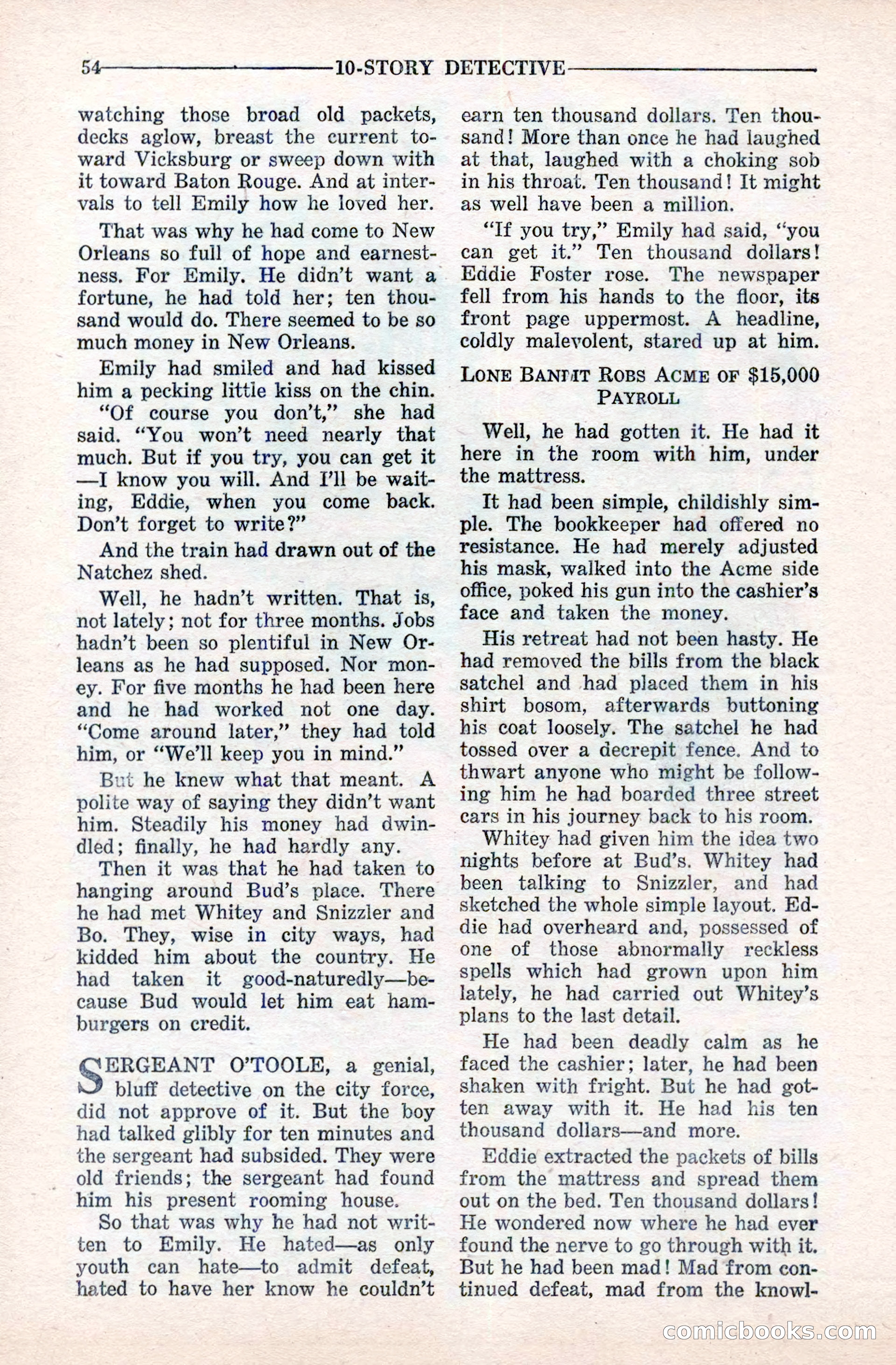 10-Story Detective Magazine Cover — page 56 of 116
