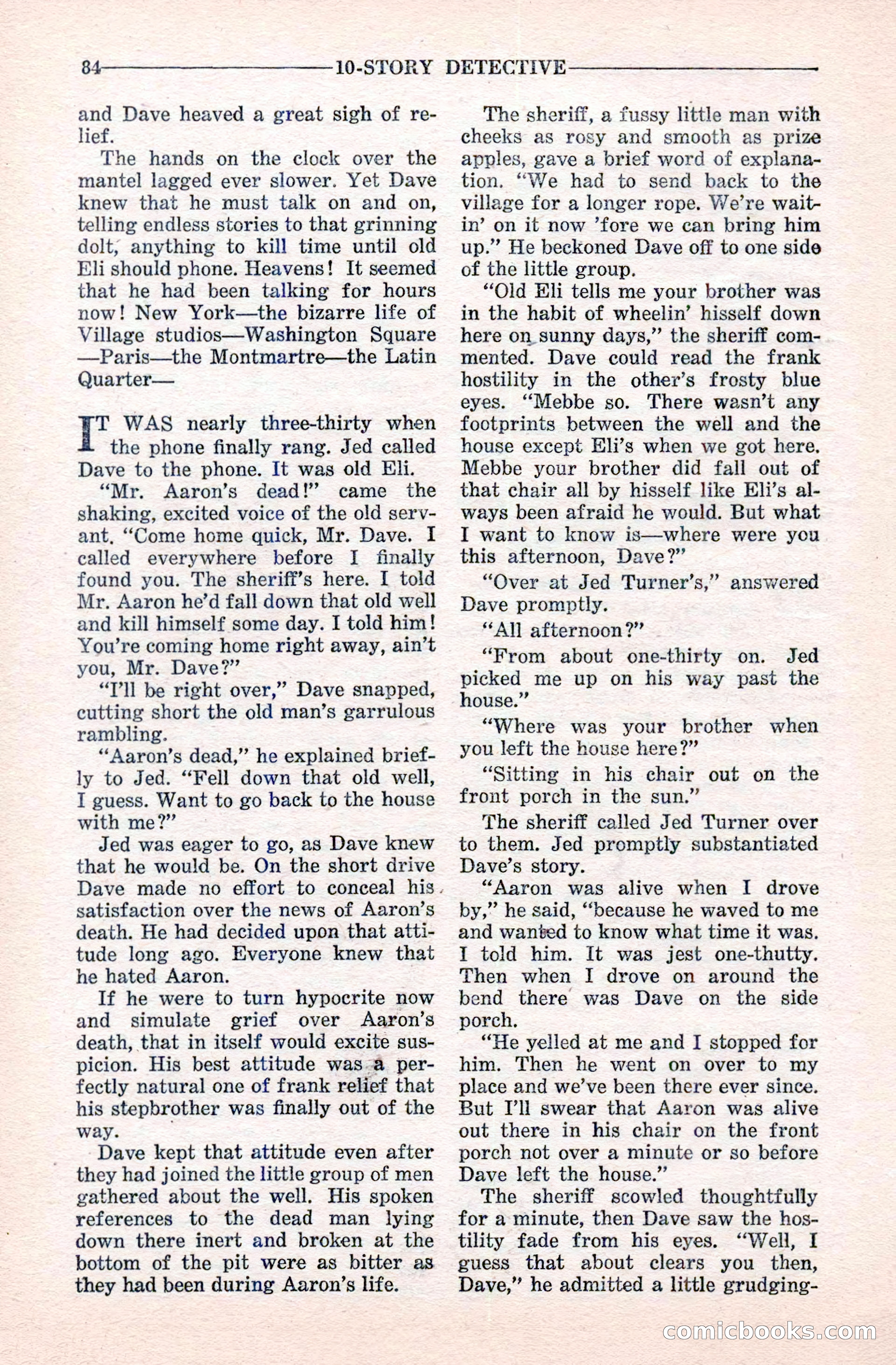 10-Story Detective Magazine Cover — page 86 of 116