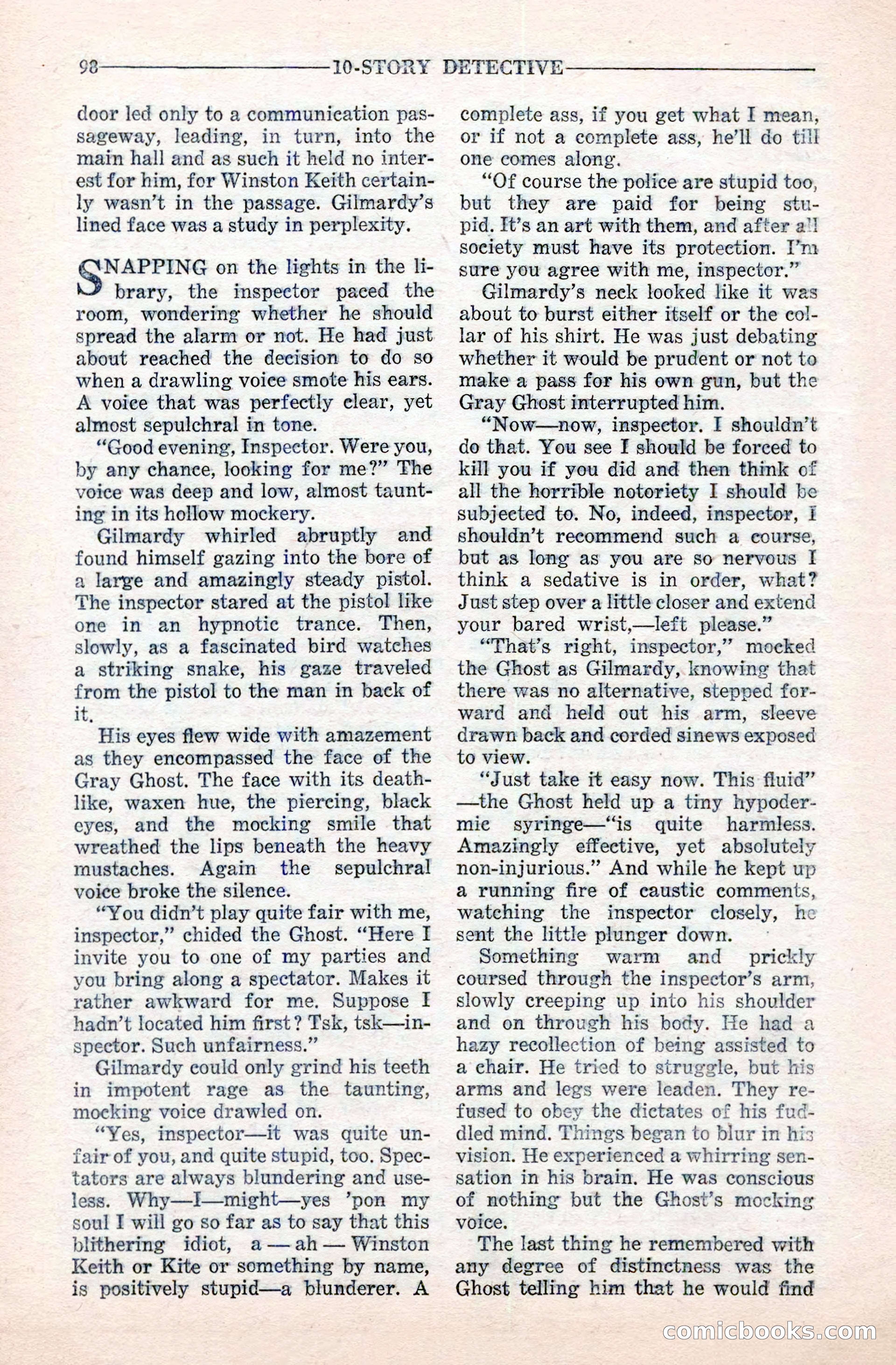 10-Story Detective Magazine Cover — page 100 of 116