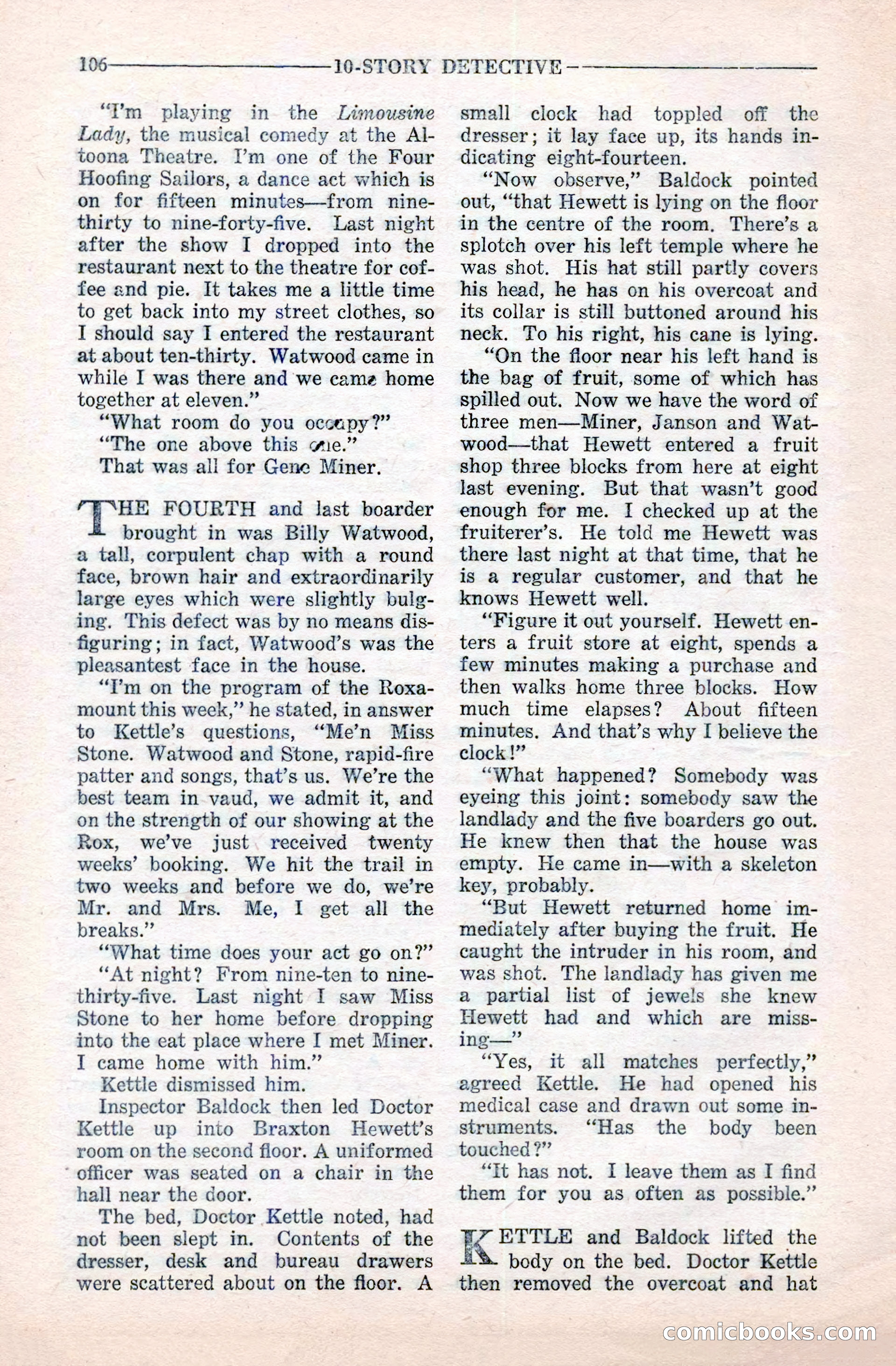 10-Story Detective Magazine Cover — page 108 of 116