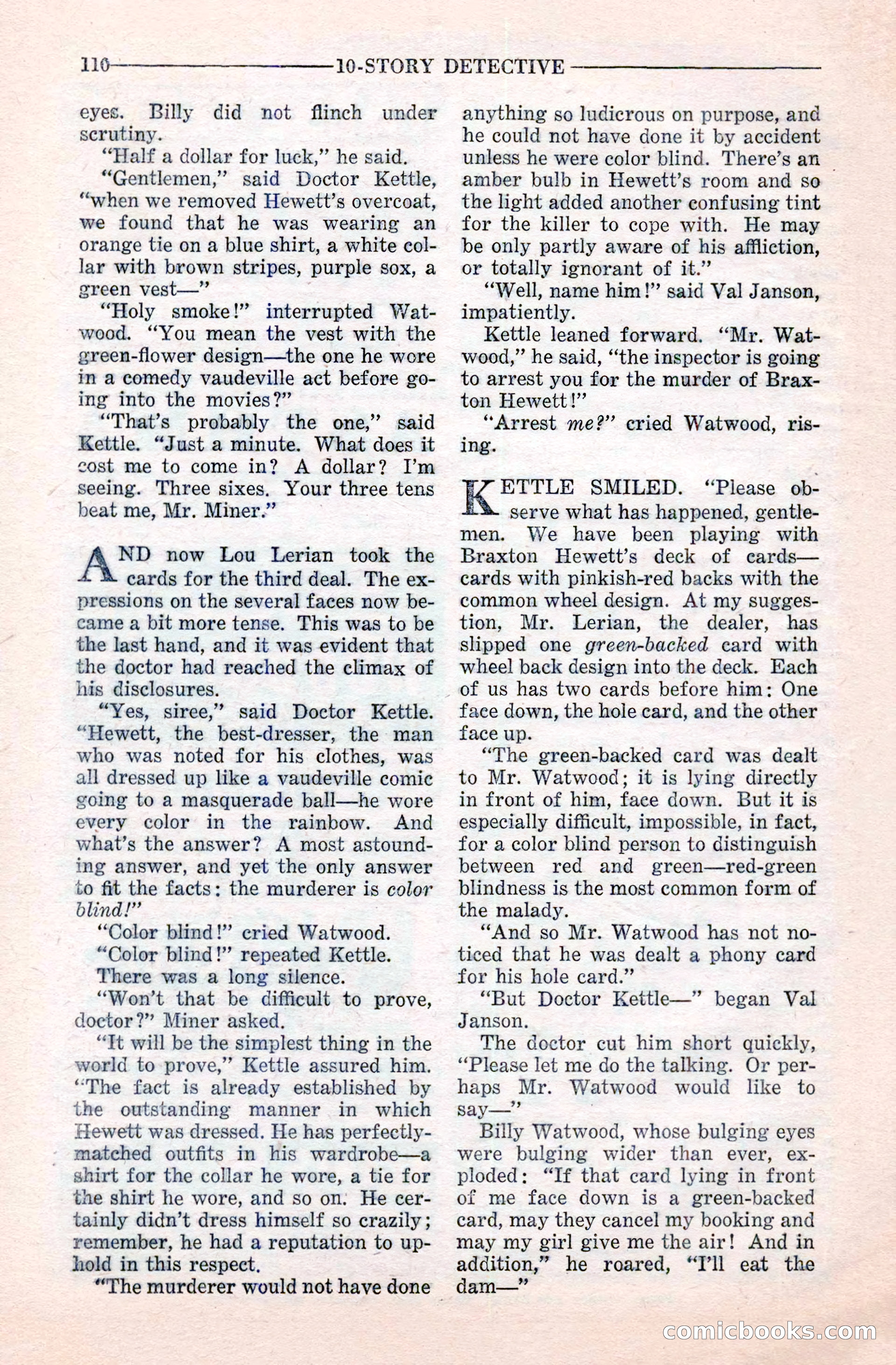 10-Story Detective Magazine Cover — page 112 of 116