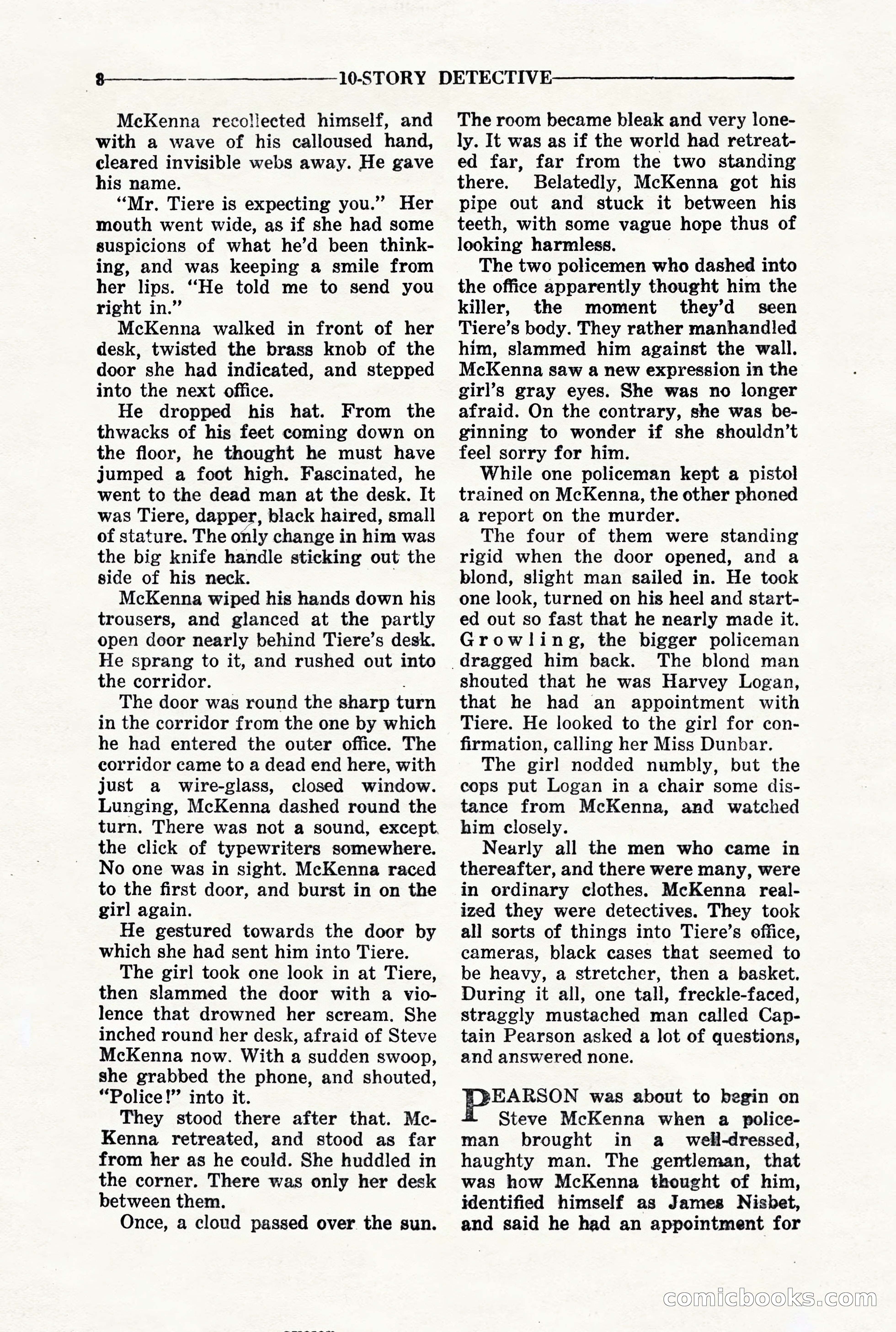 10-Story Detective, March 1941 — page 10 of 116