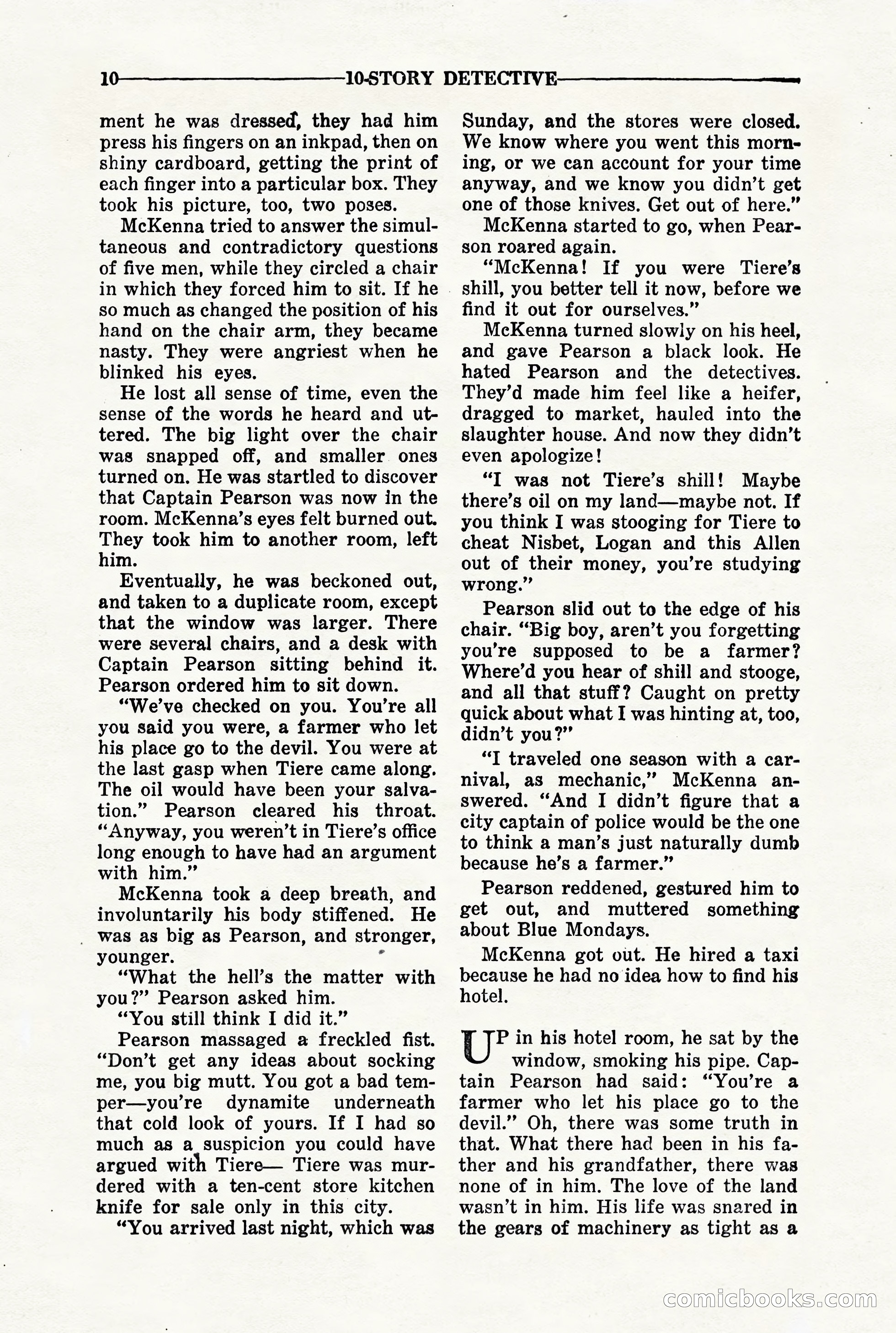 10-Story Detective, March 1941 — page 12 of 116