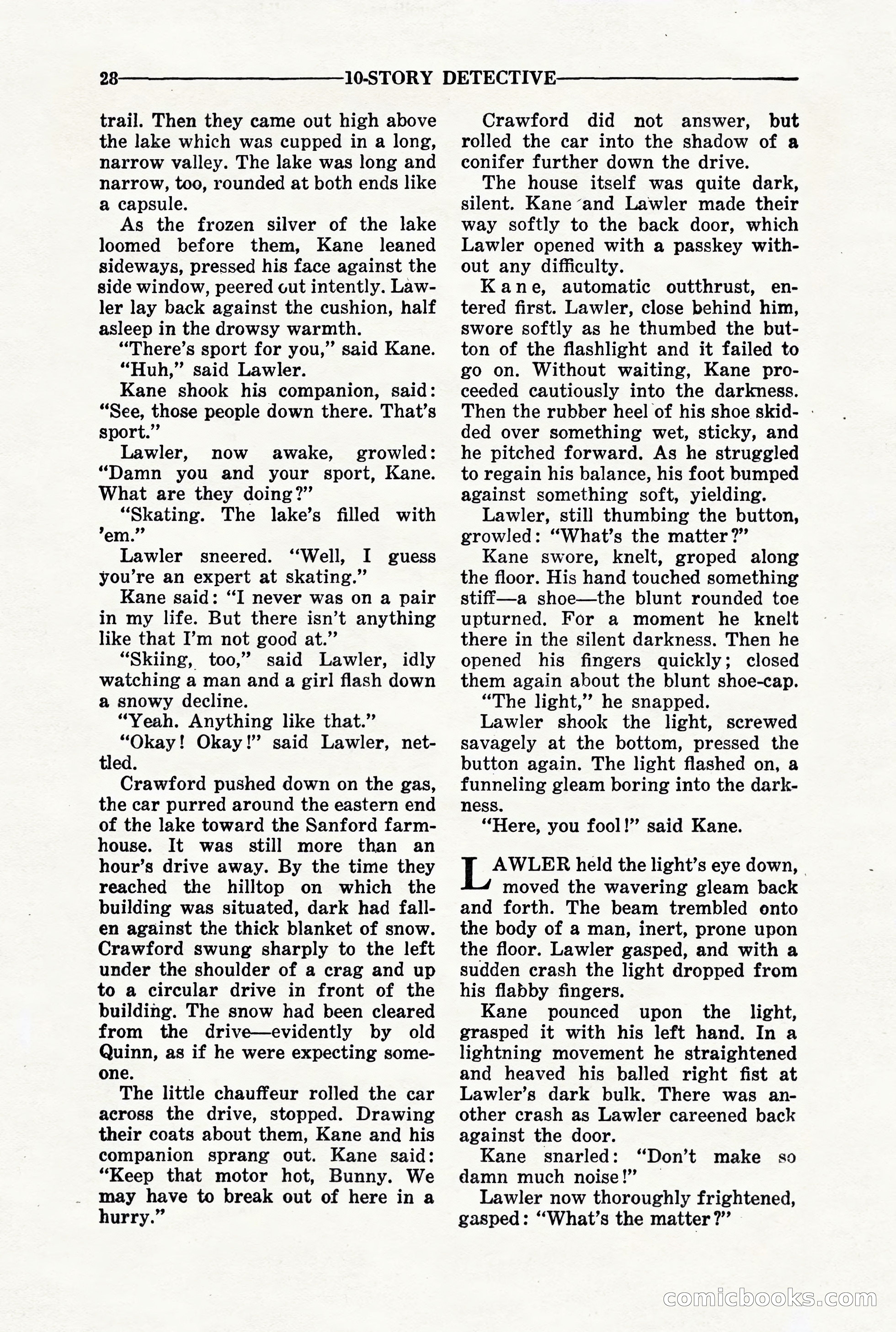 10-Story Detective, March 1941 — page 30 of 116