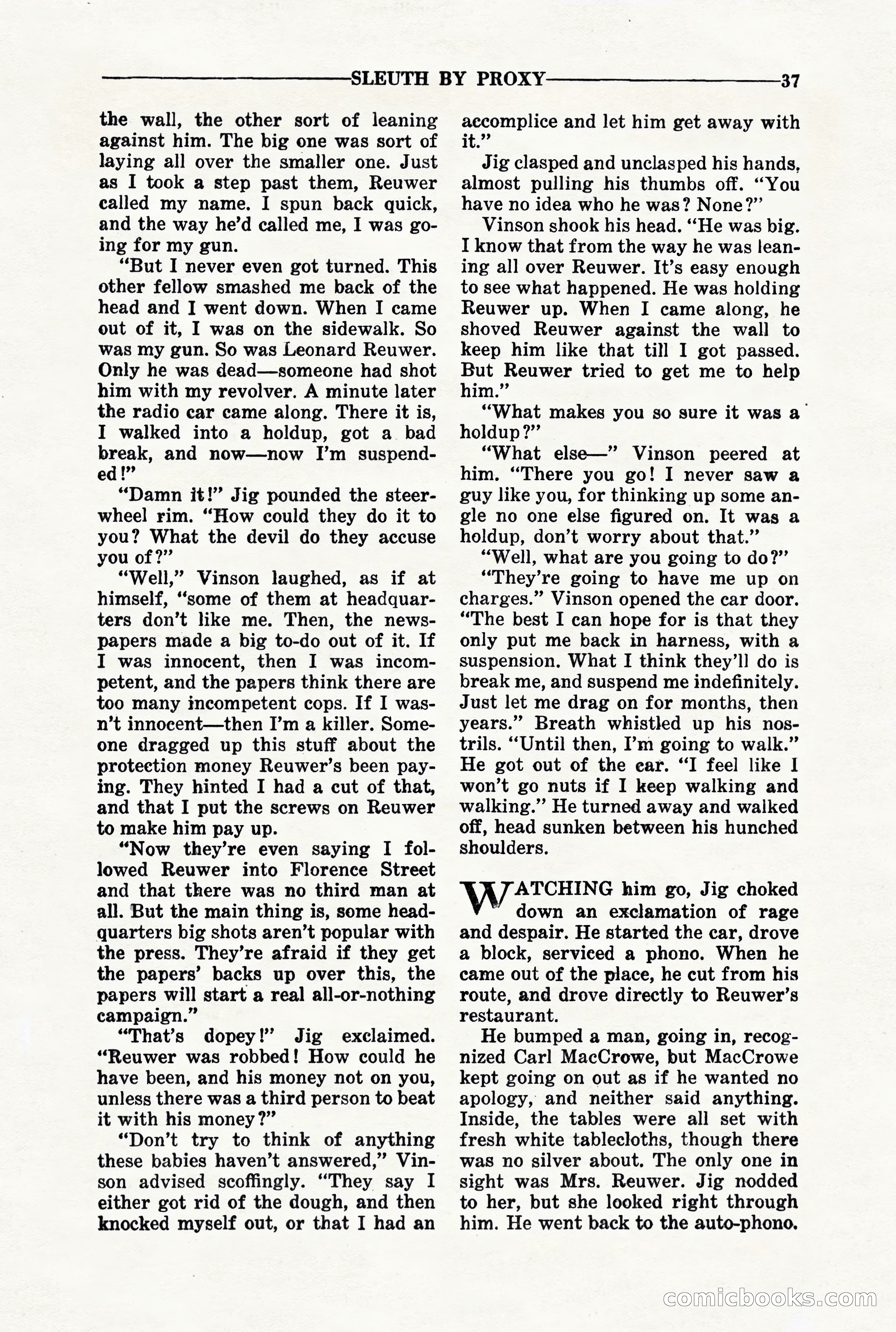 10-Story Detective, March 1941 — page 39 of 116