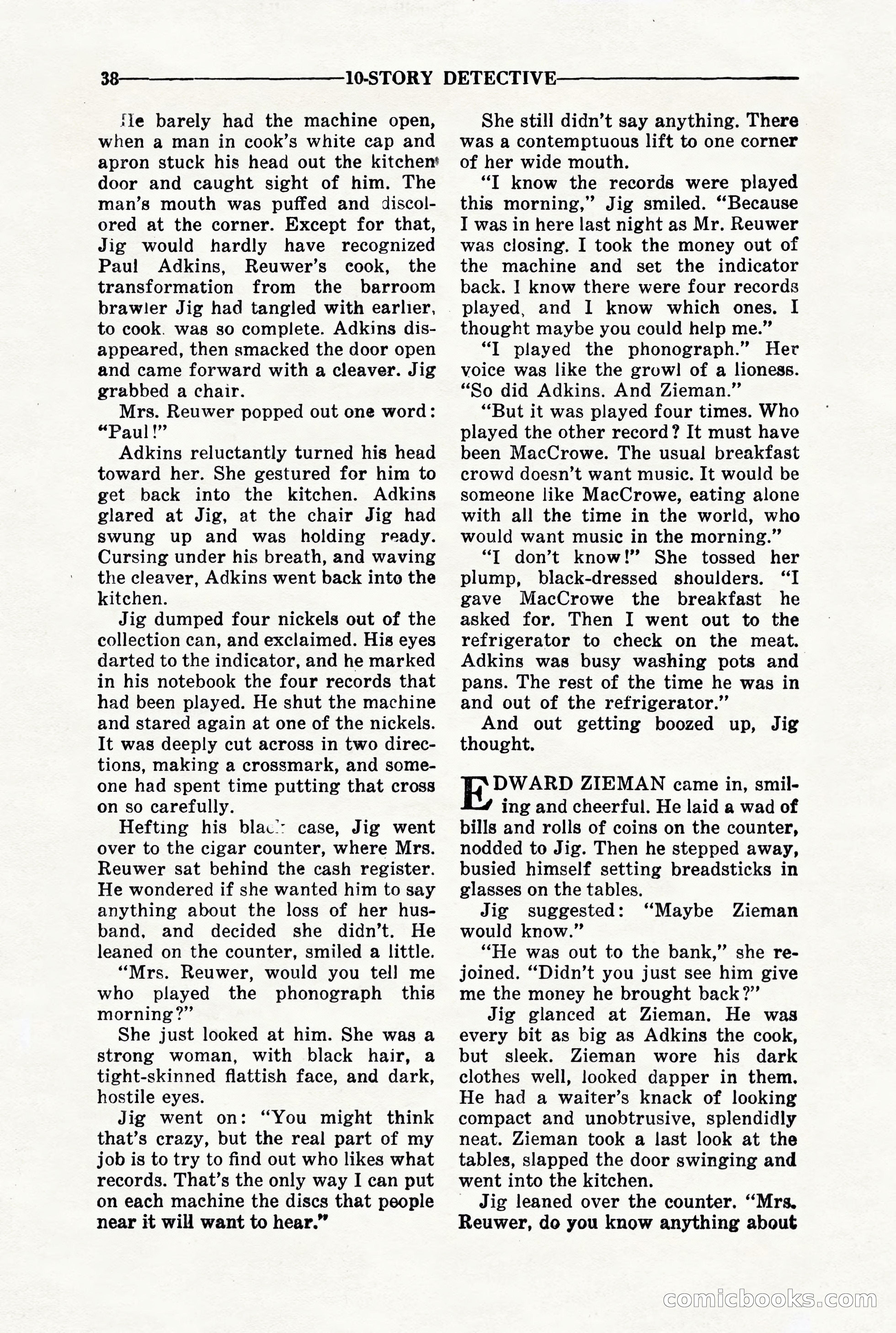 10-Story Detective, March 1941 — page 40 of 116
