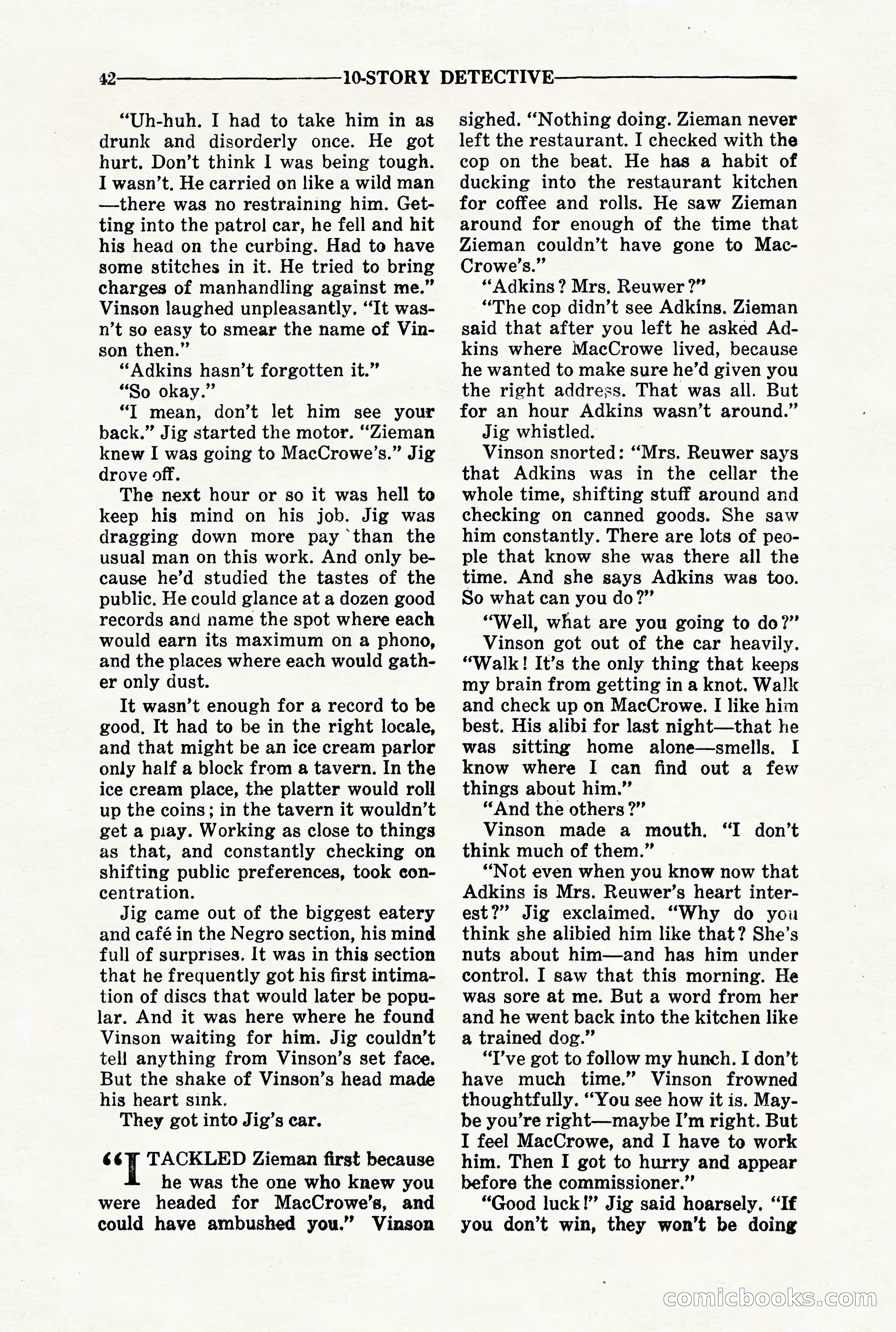 10-Story Detective, March 1941 — page 44 of 116