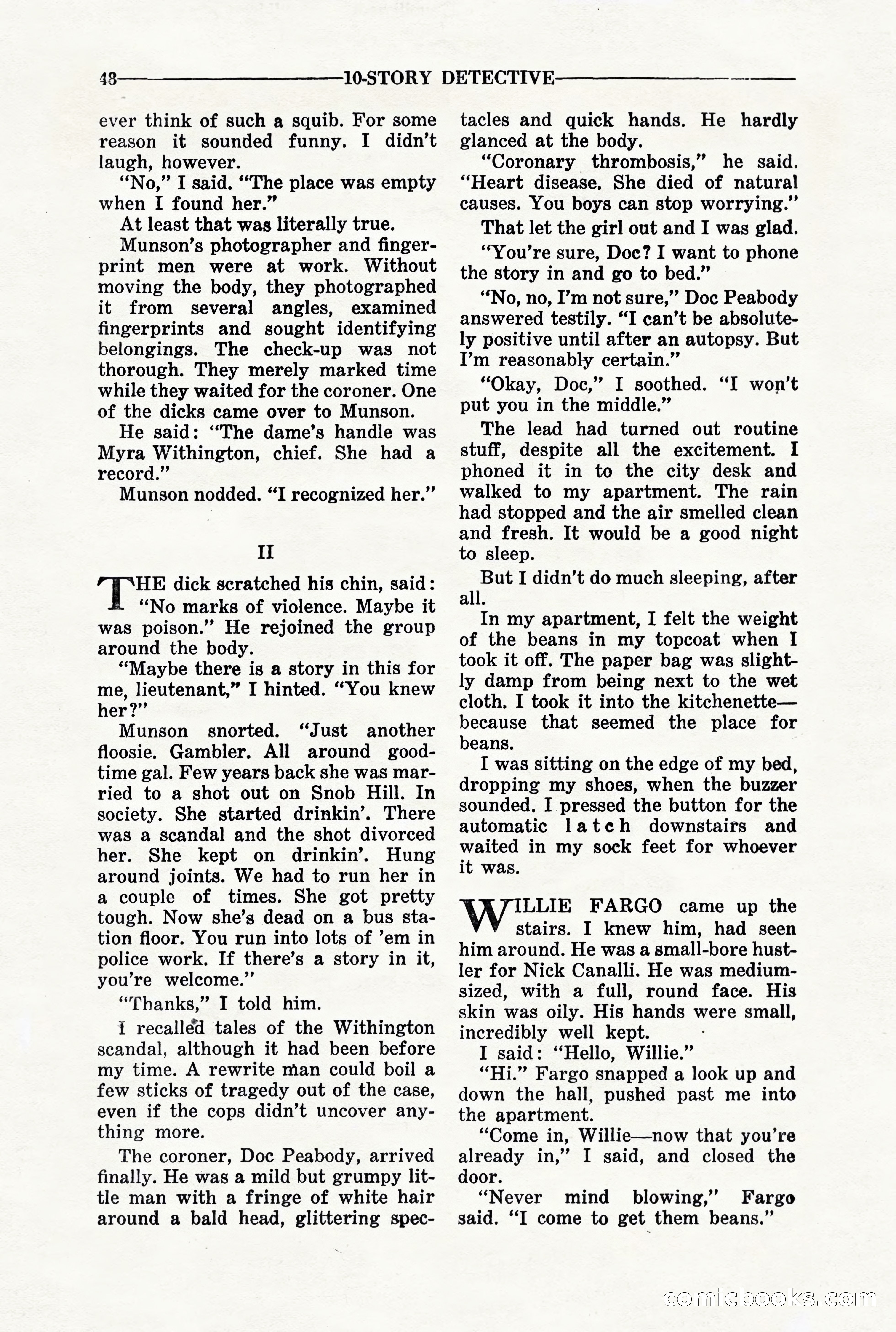 10-Story Detective, March 1941 — page 50 of 116