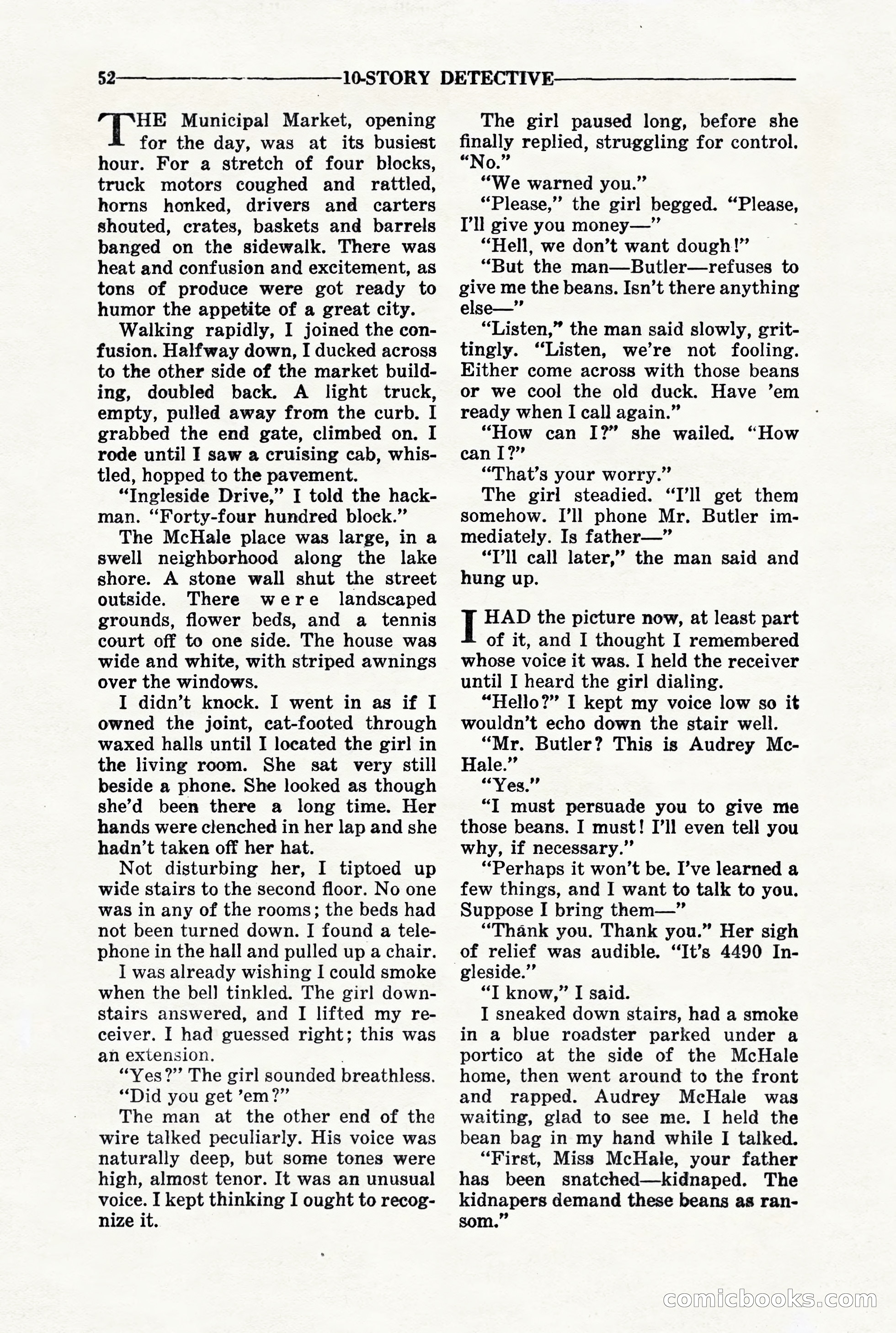 10-Story Detective, March 1941 — page 54 of 116