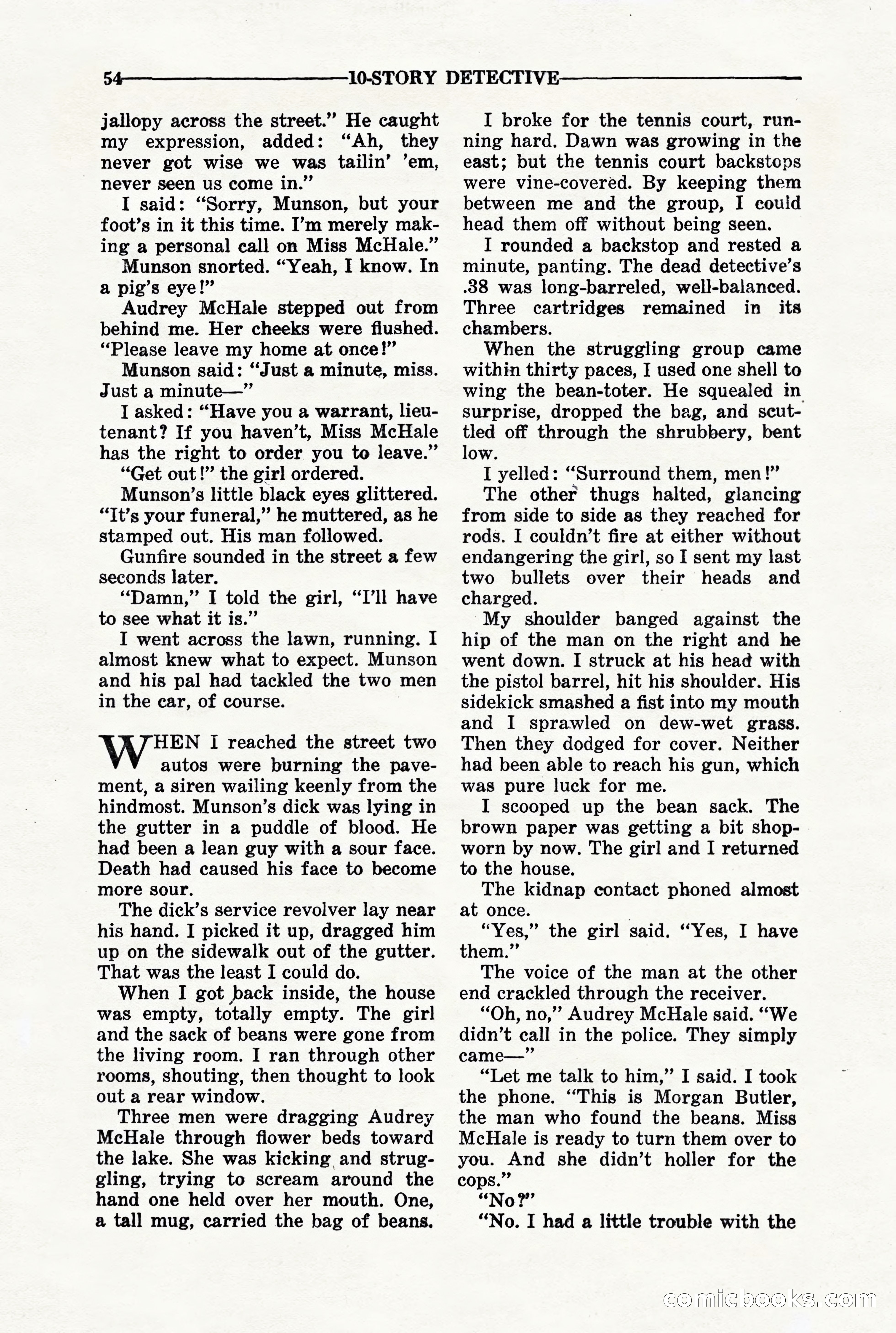 10-Story Detective, March 1941 — page 56 of 116