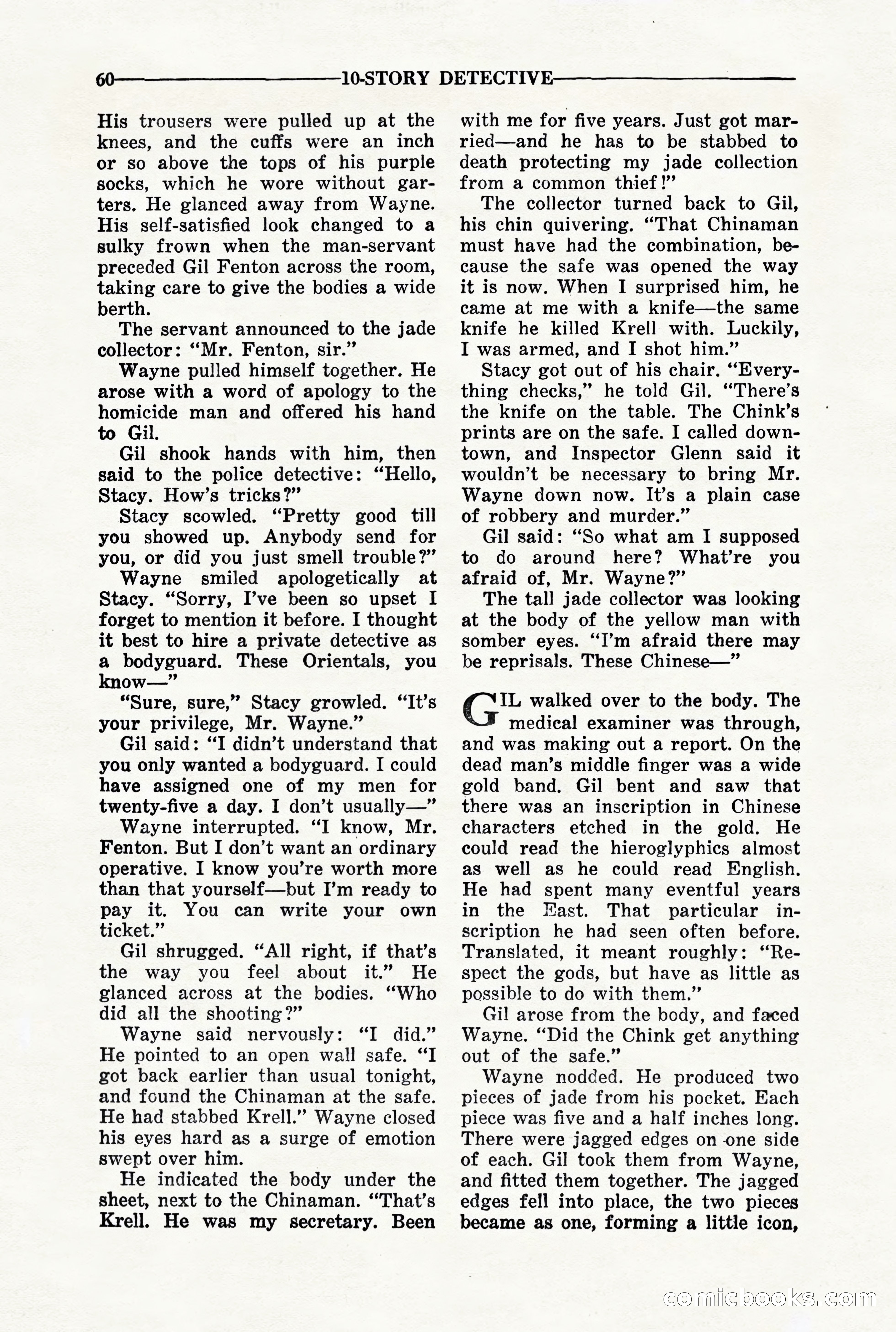 10-Story Detective, March 1941 — page 62 of 116