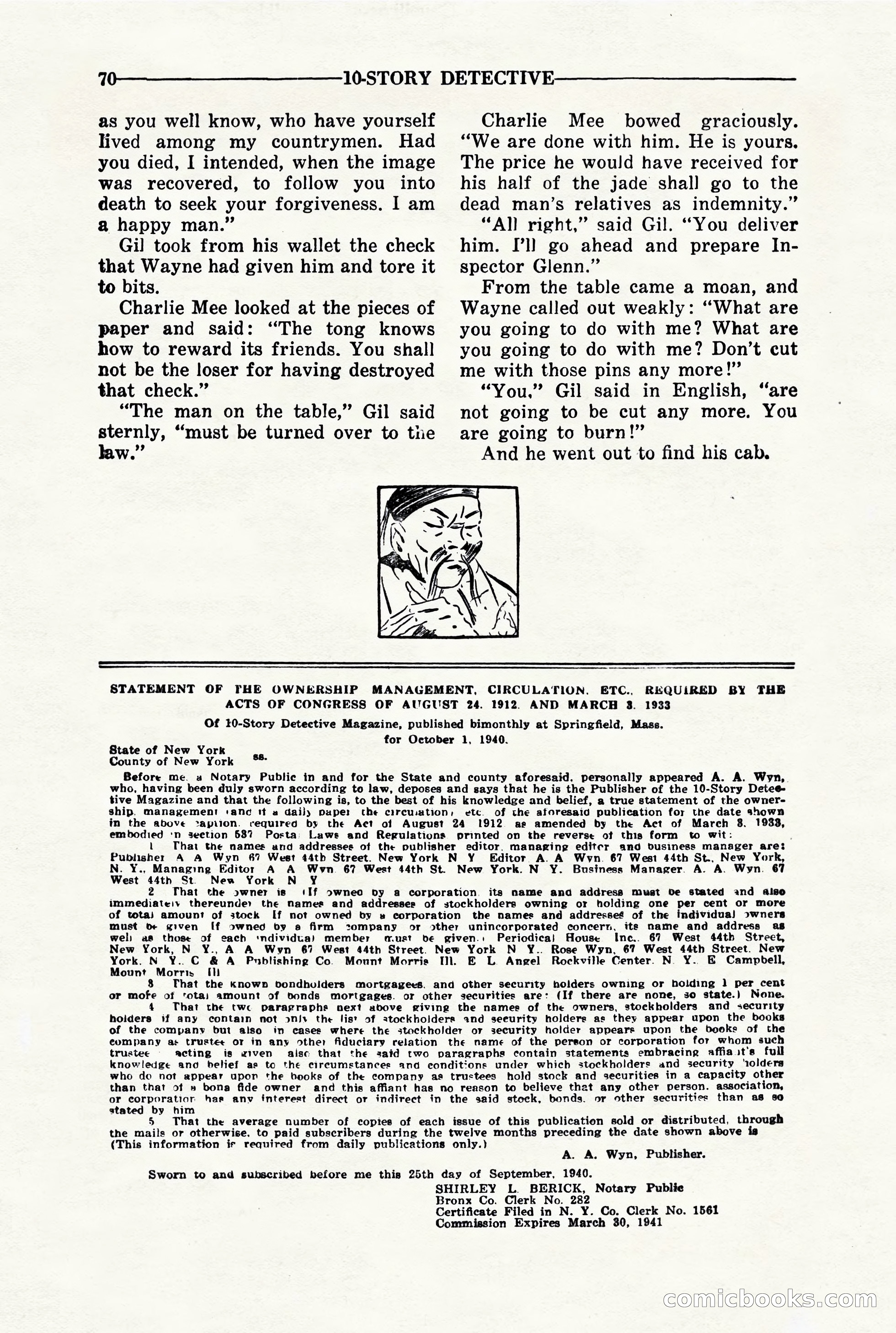 10-Story Detective, March 1941 — page 72 of 116