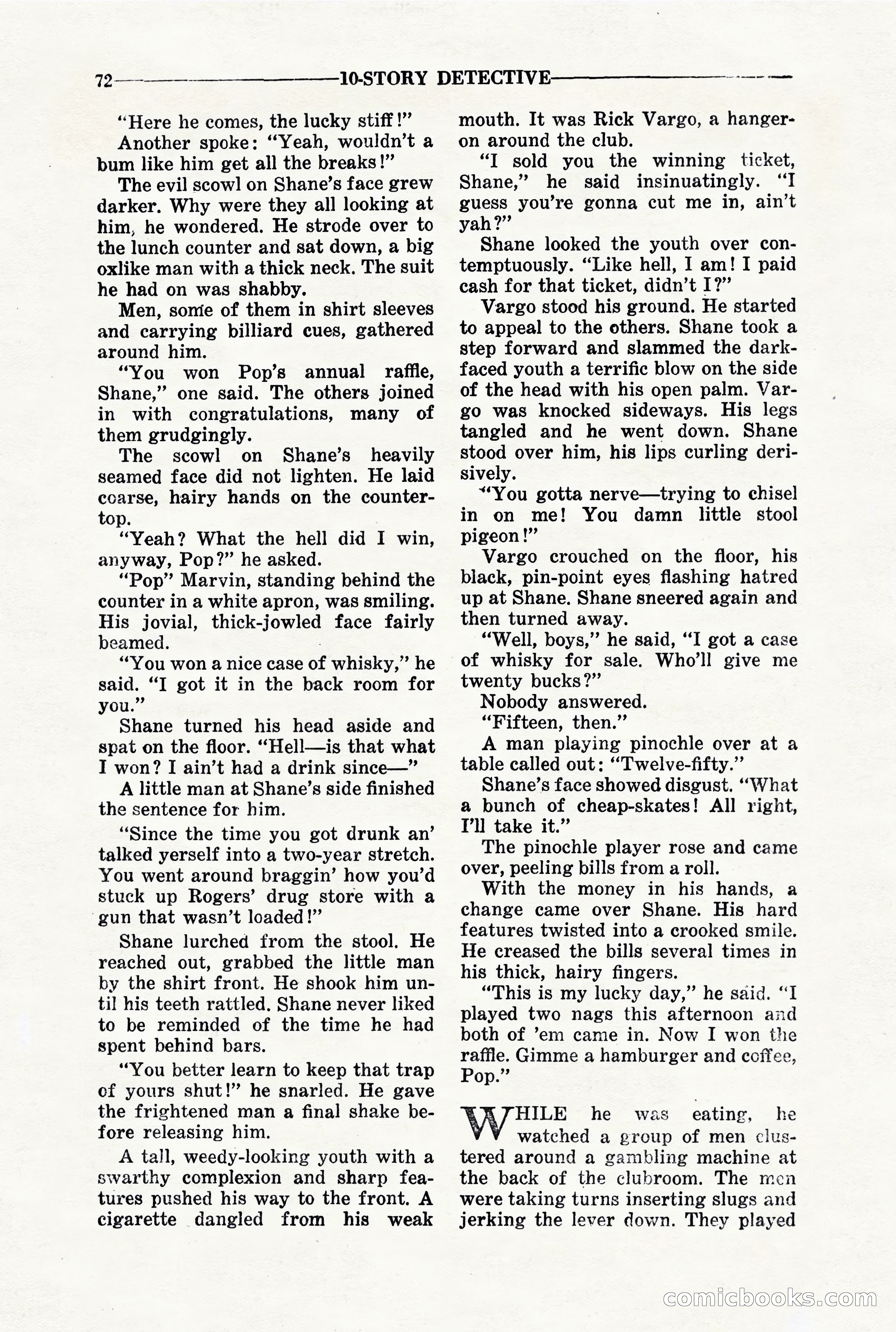 10-Story Detective, March 1941 — page 74 of 116