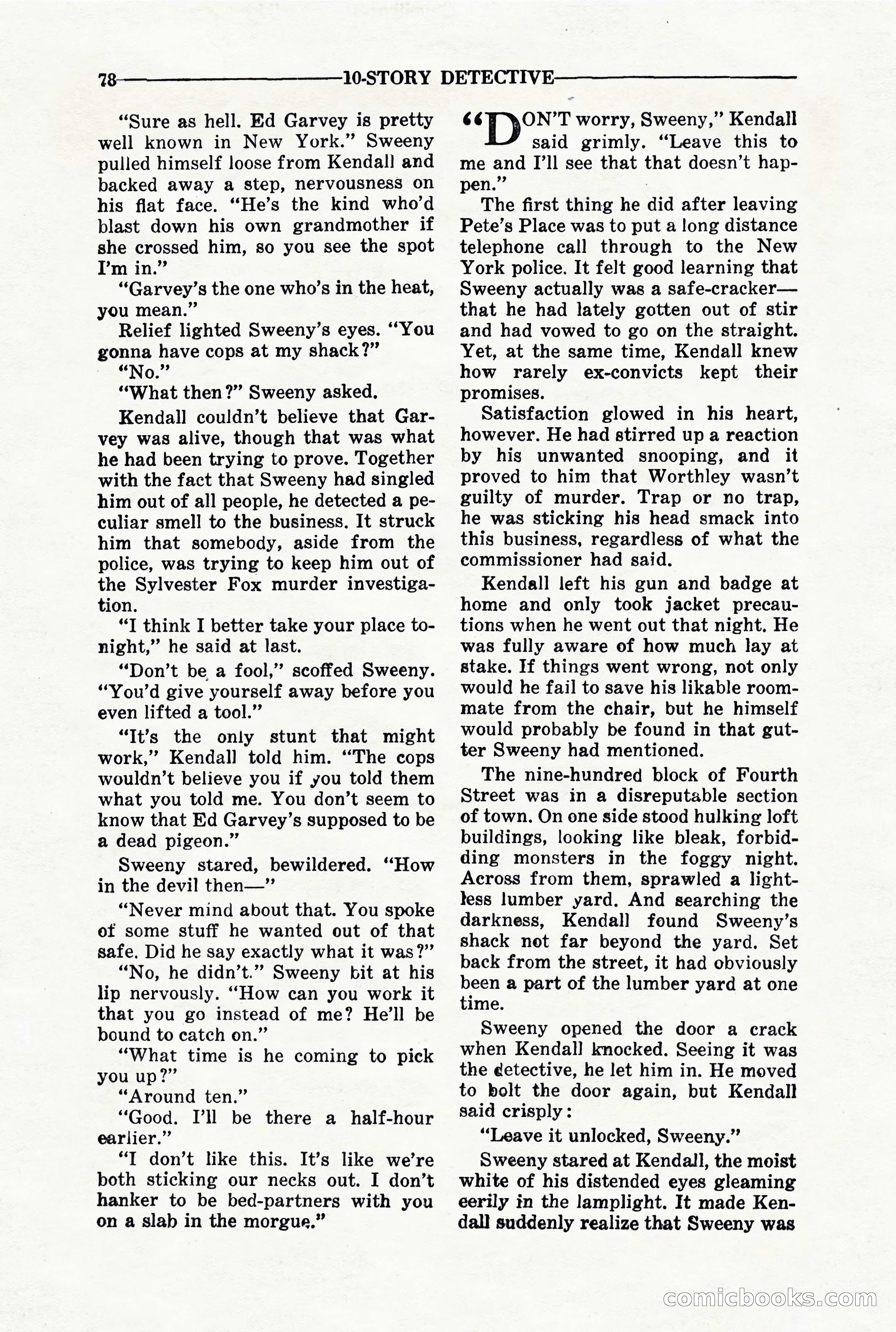 10-Story Detective, March 1941 — page 80 of 116