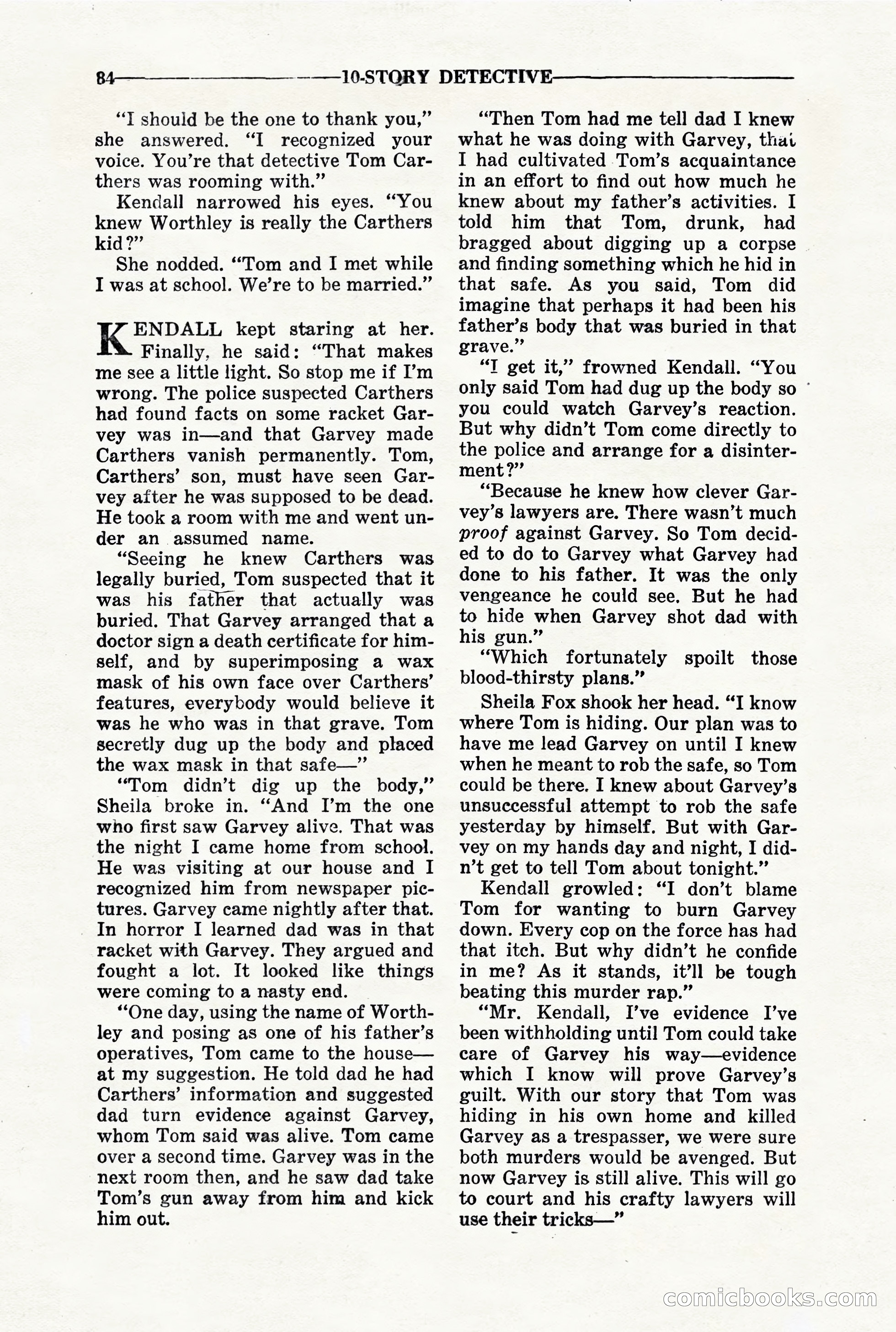 10-Story Detective, March 1941 — page 86 of 116