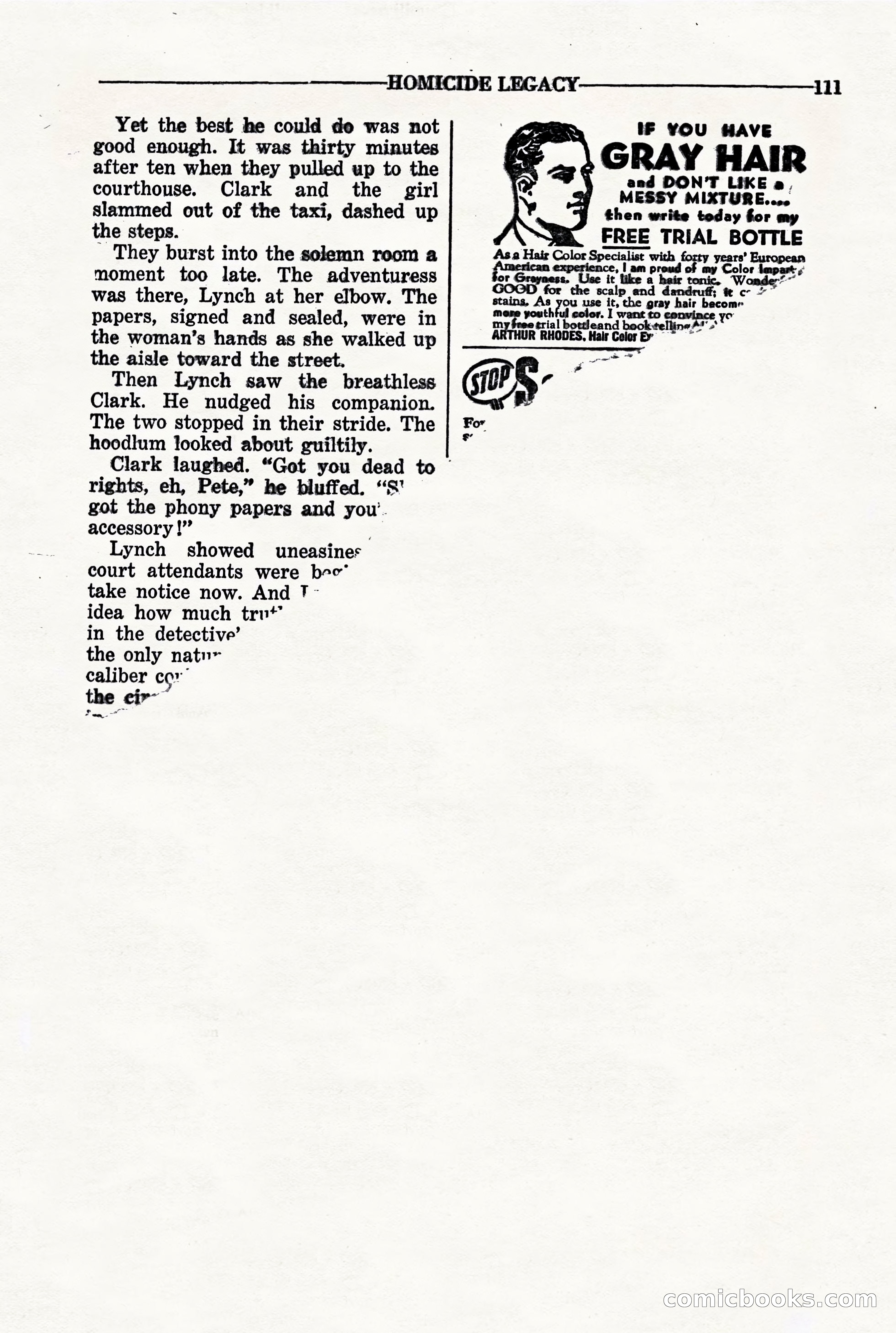 10-Story Detective, March 1941 — page 113 of 116
