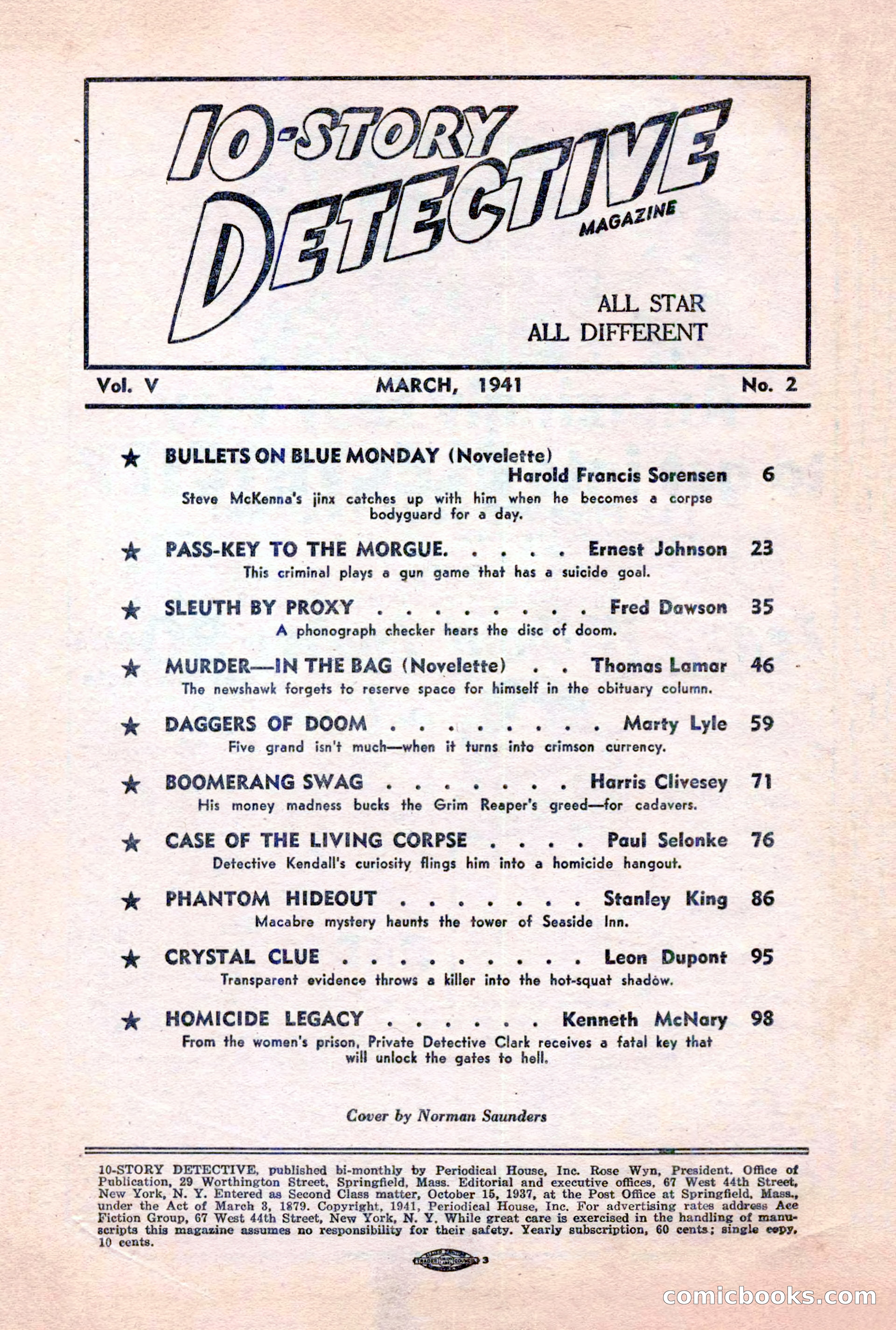 10-Story Detective, March 1941 — page 4 of 116