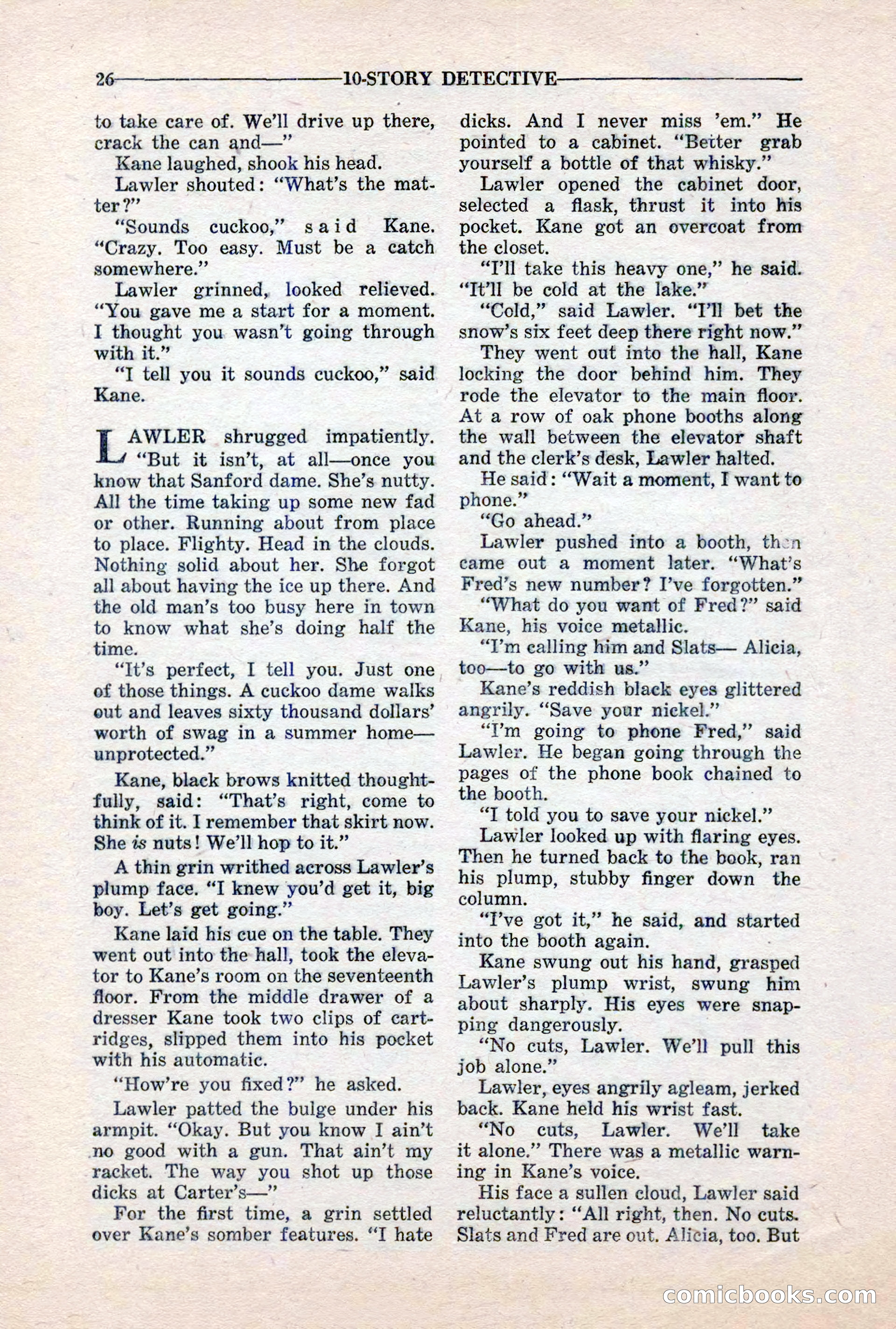 10-Story Detective, March 1941 — page 28 of 116
