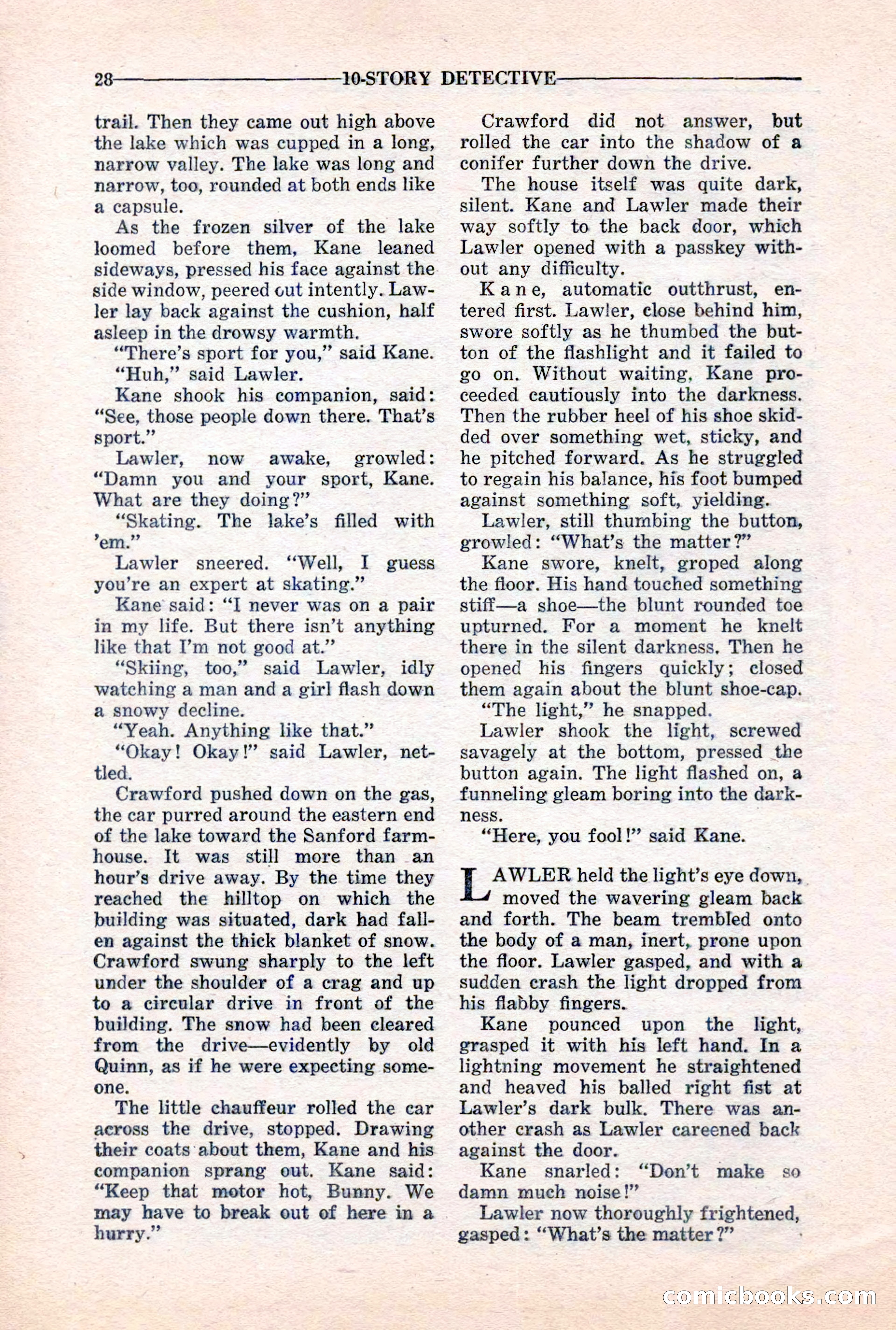 10-Story Detective, March 1941 — page 30 of 116