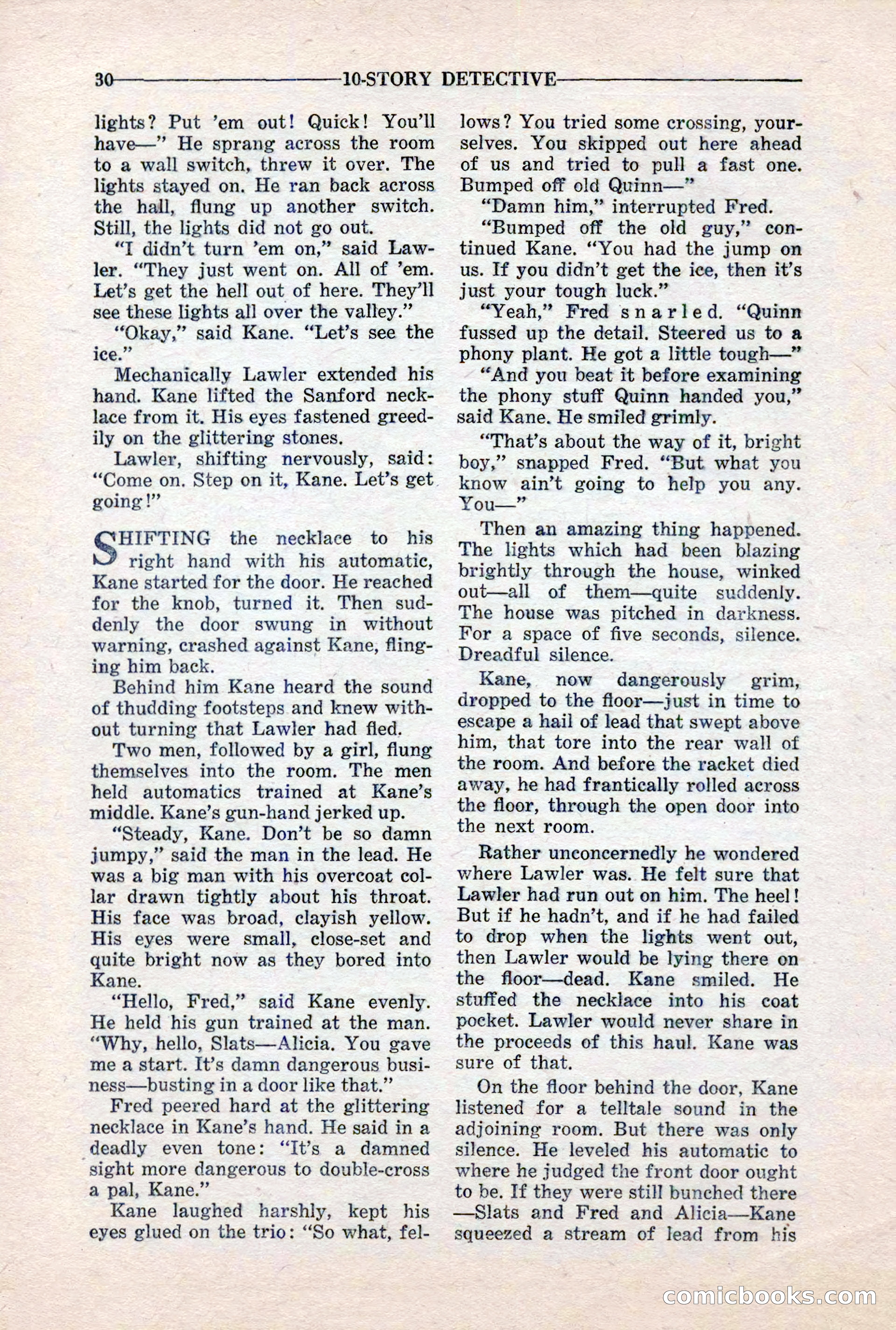 10-Story Detective, March 1941 — page 32 of 116