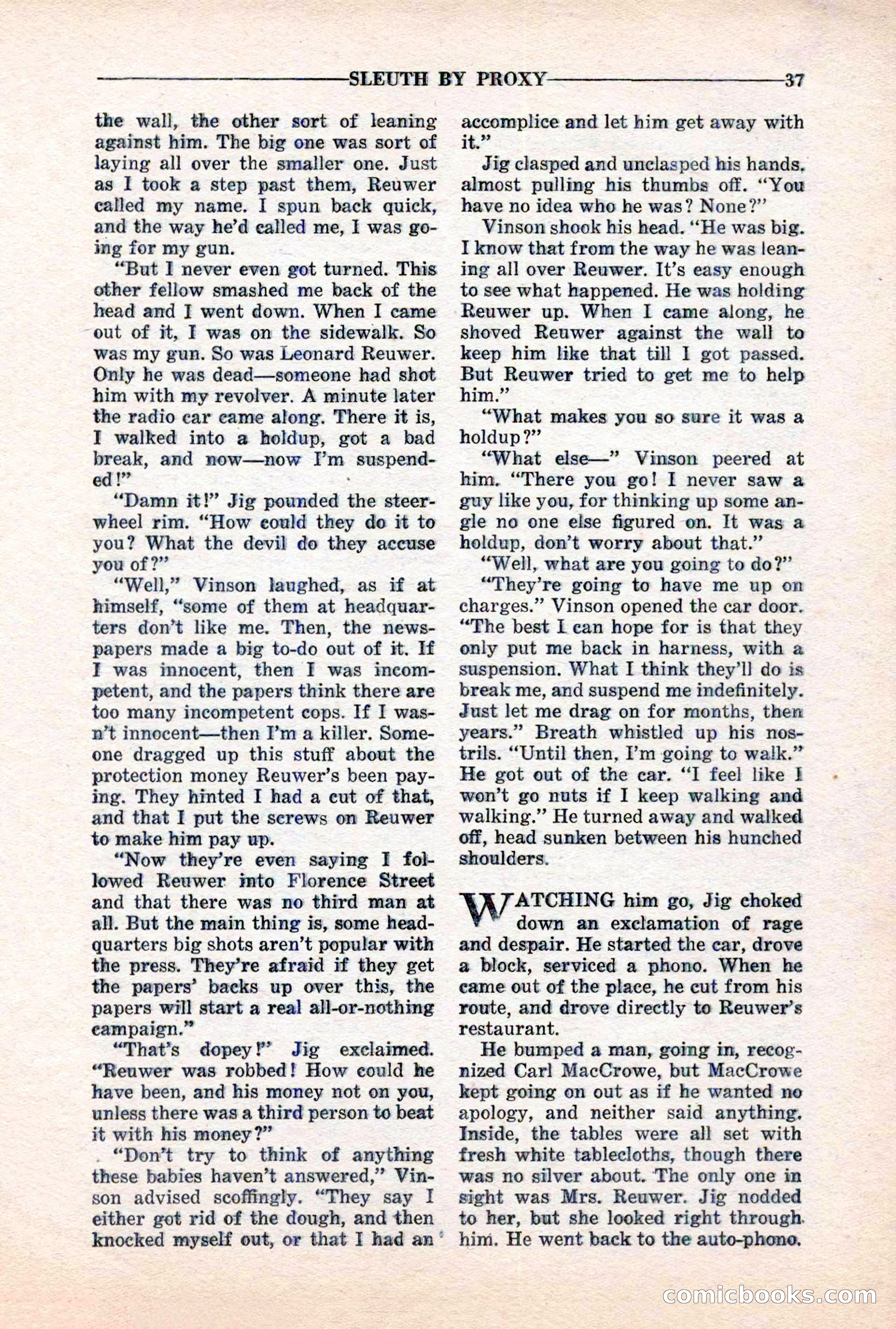10-Story Detective, March 1941 — page 39 of 116