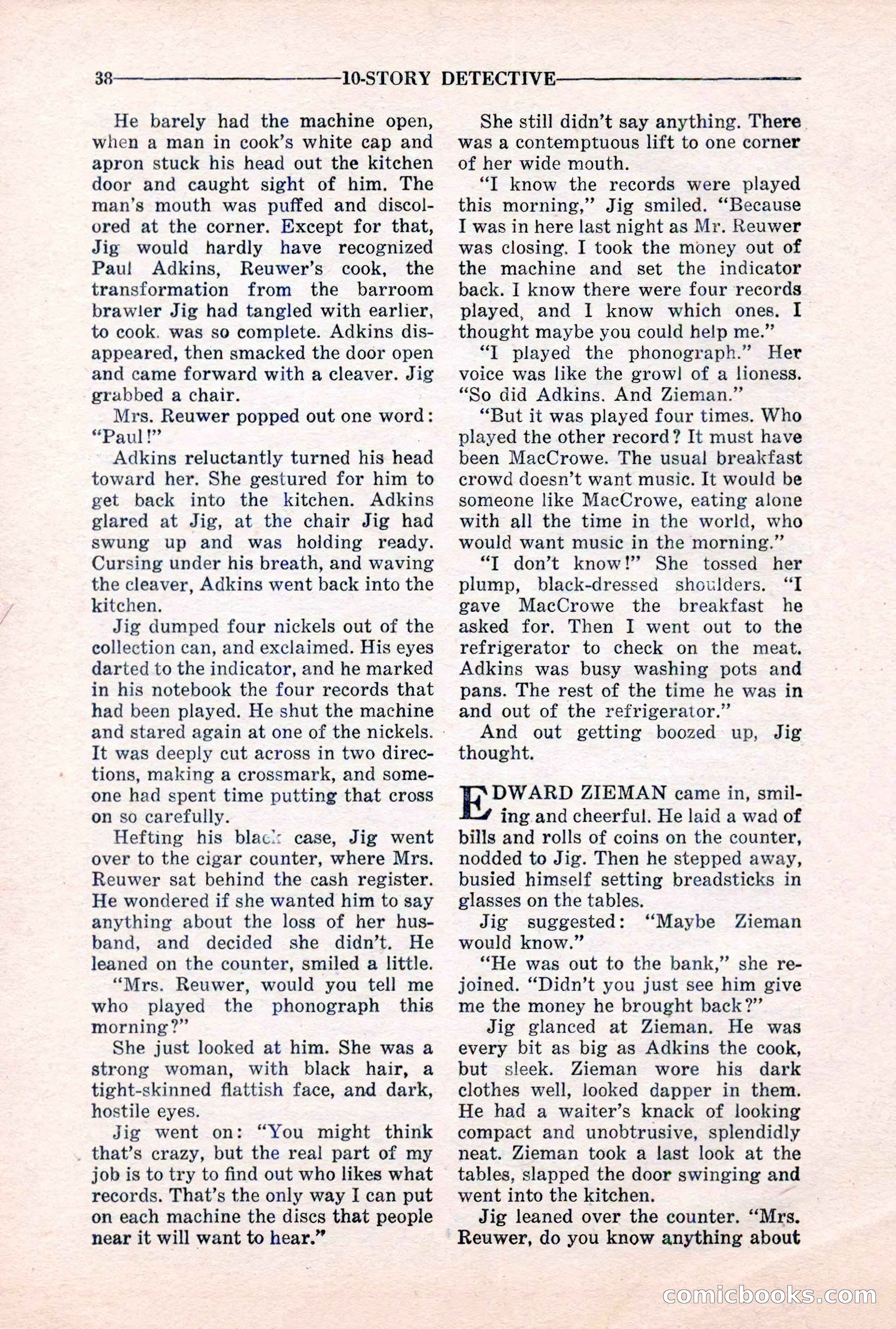 10-Story Detective, March 1941 — page 40 of 116