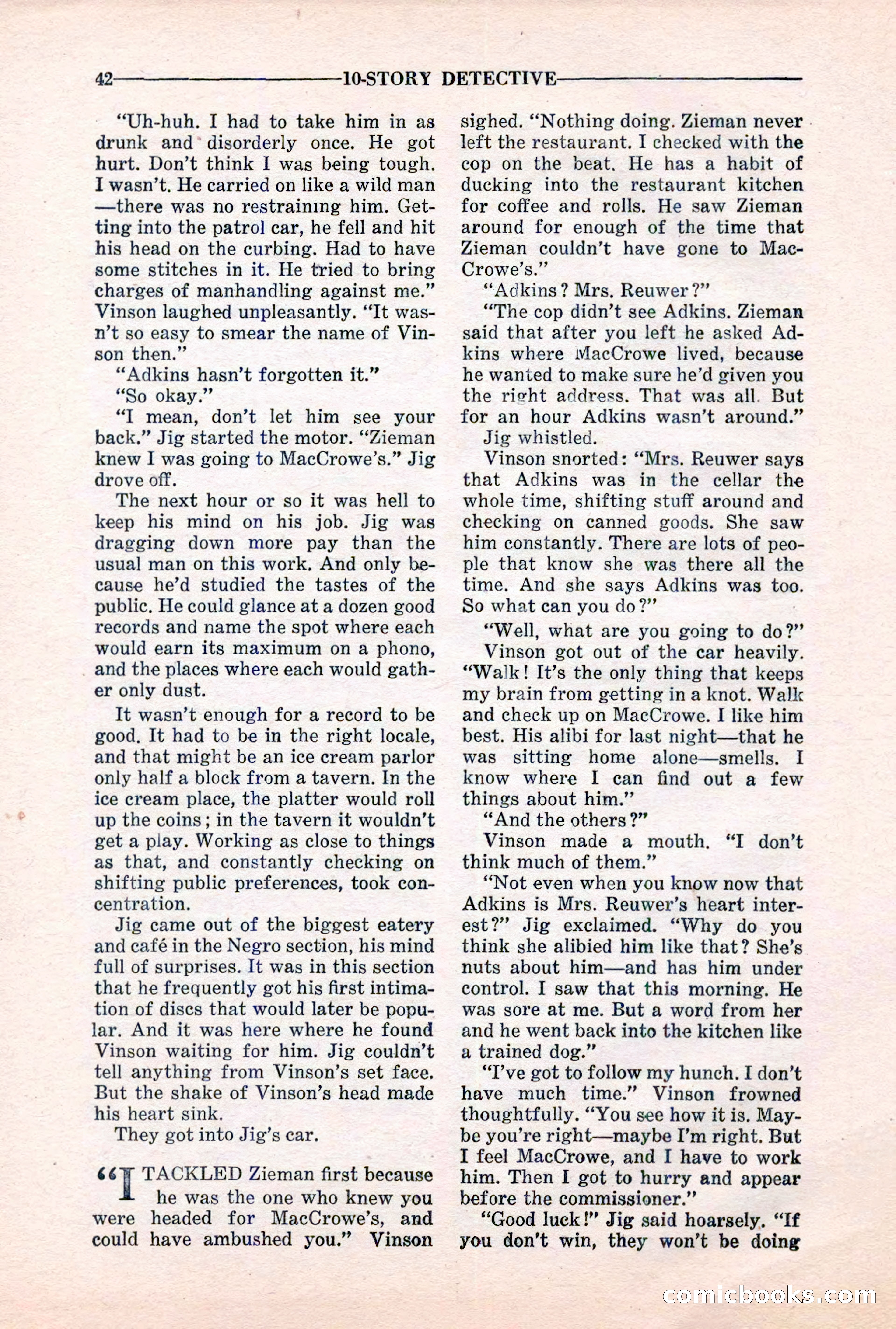 10-Story Detective, March 1941 — page 44 of 116