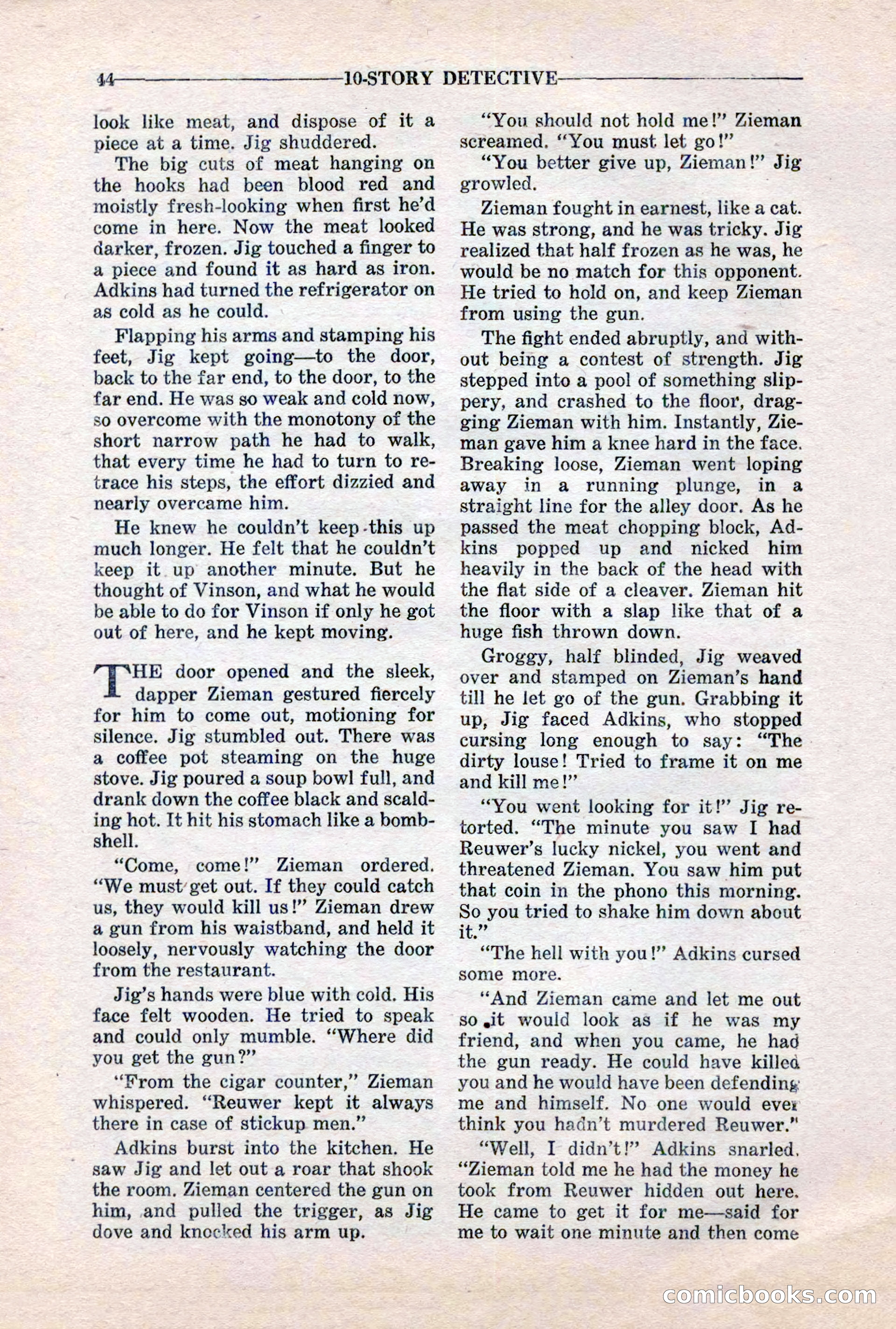 10-Story Detective, March 1941 — page 46 of 116
