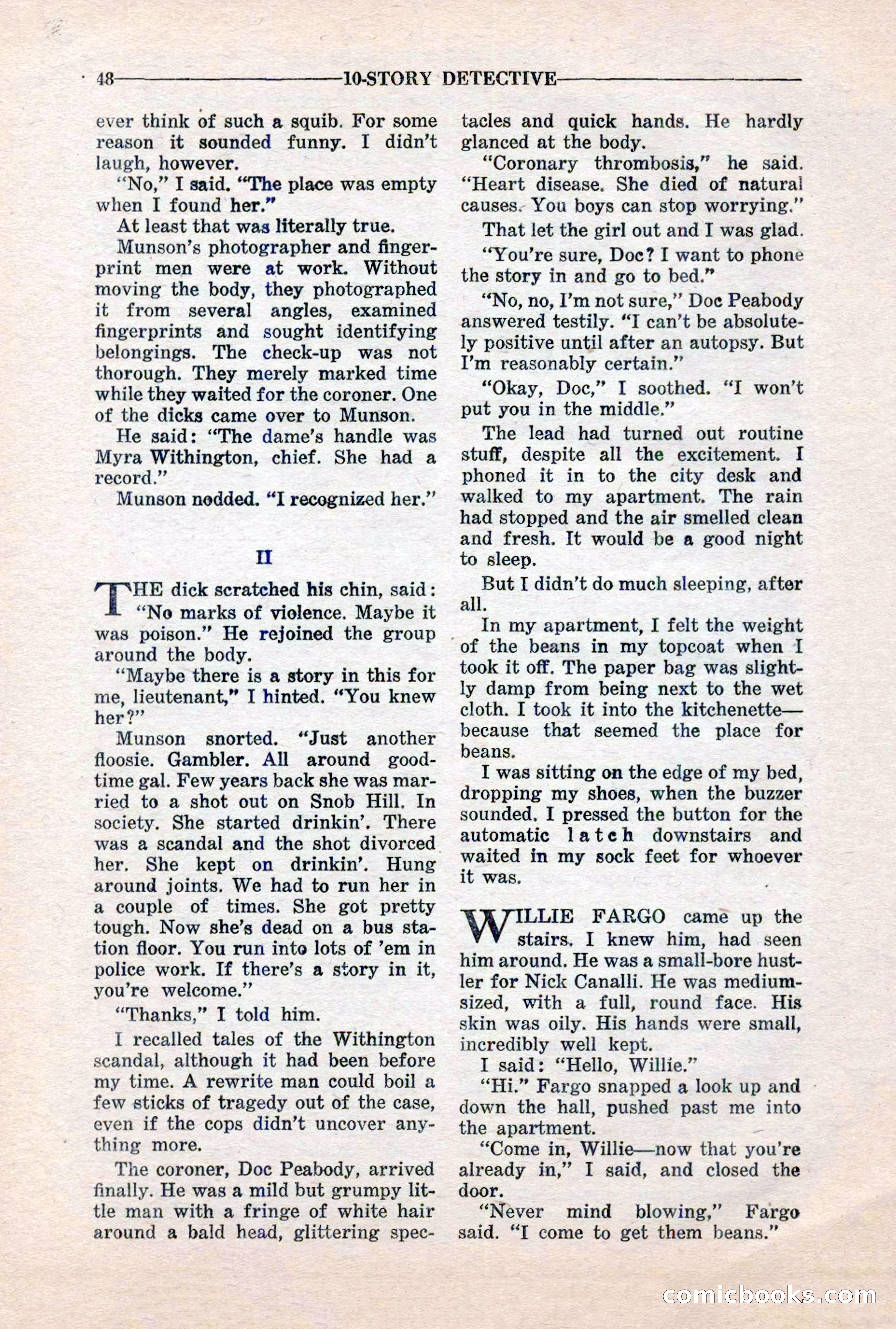 10-Story Detective, March 1941 — page 50 of 116