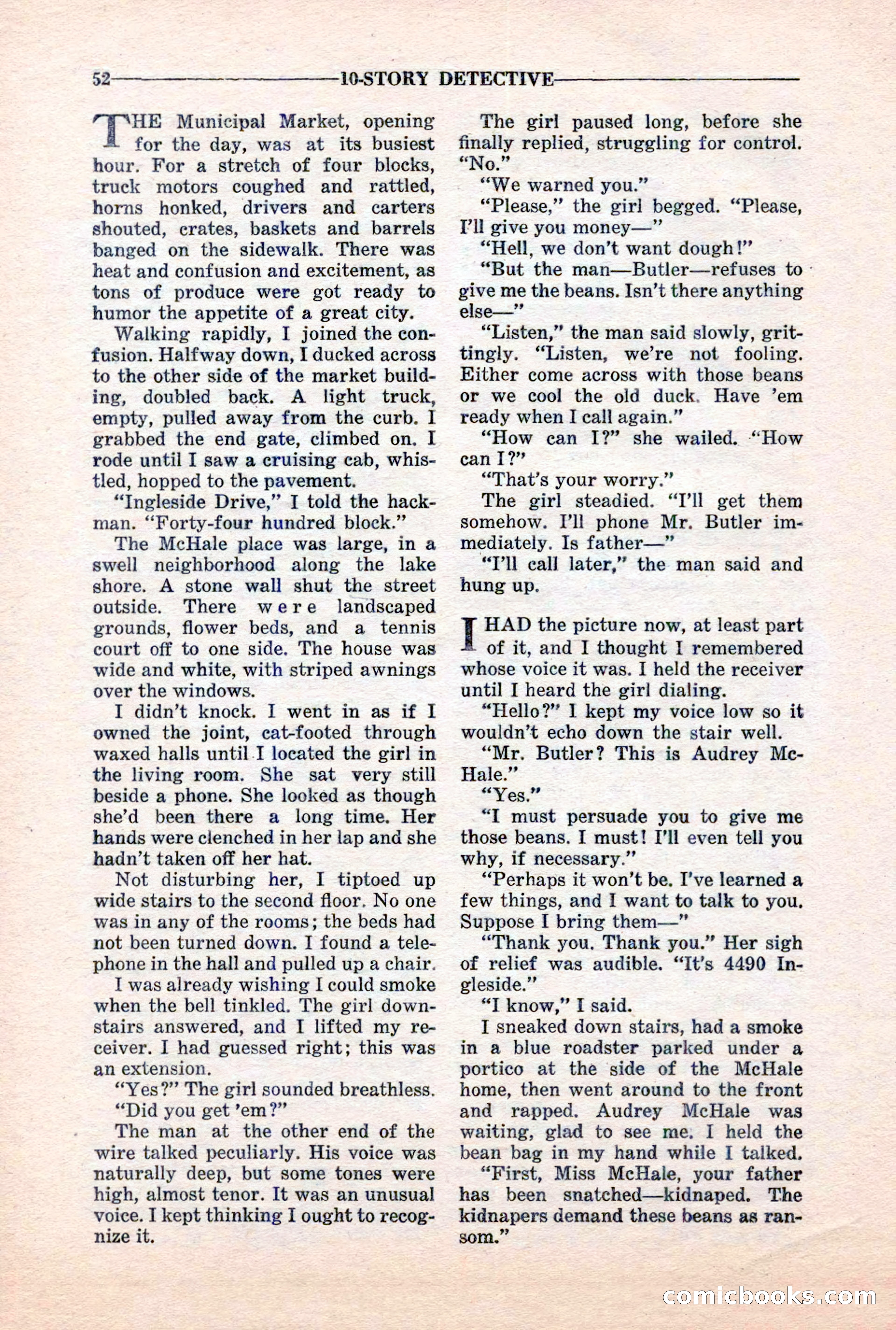 10-Story Detective, March 1941 — page 54 of 116