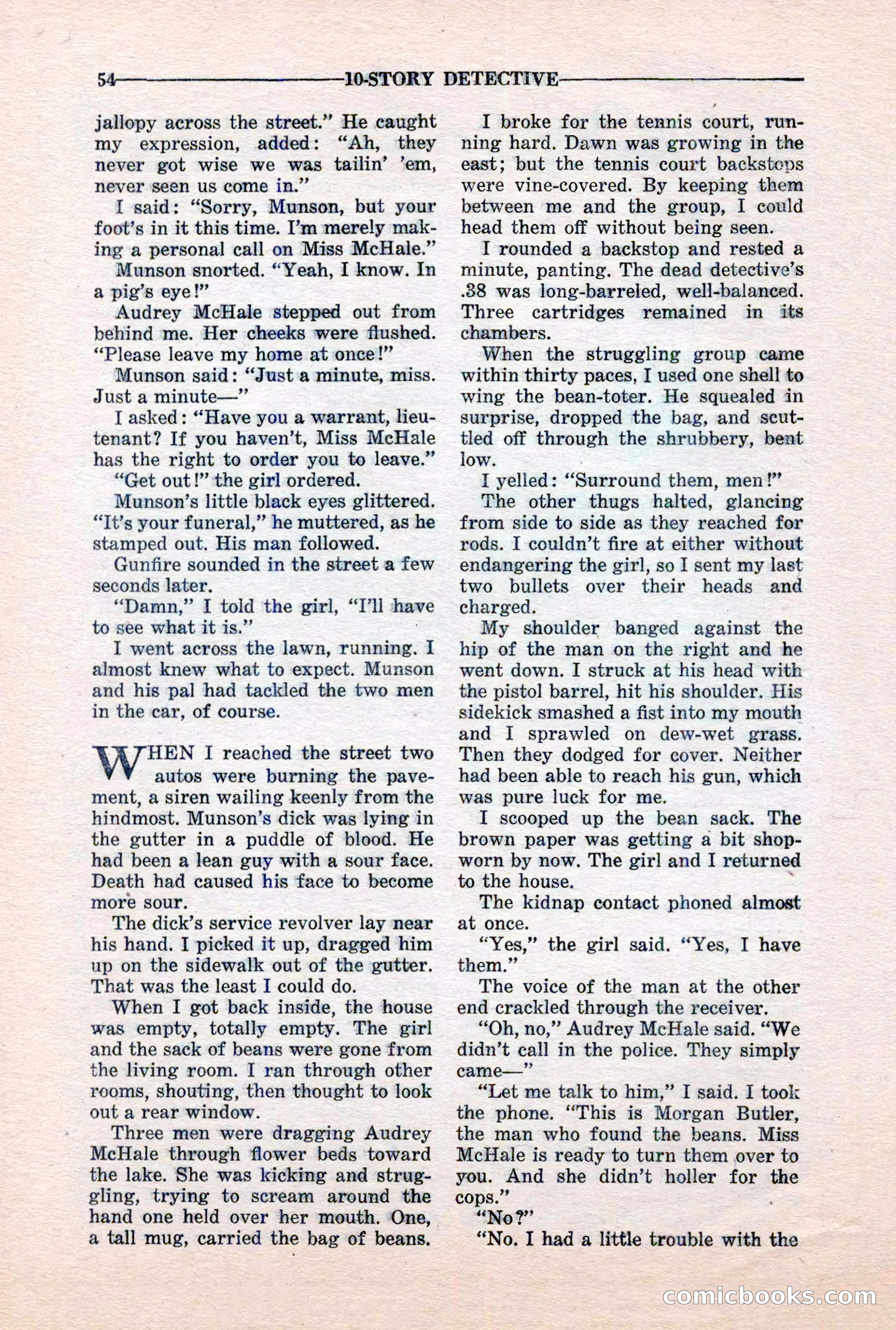 10-Story Detective, March 1941 — page 56 of 116
