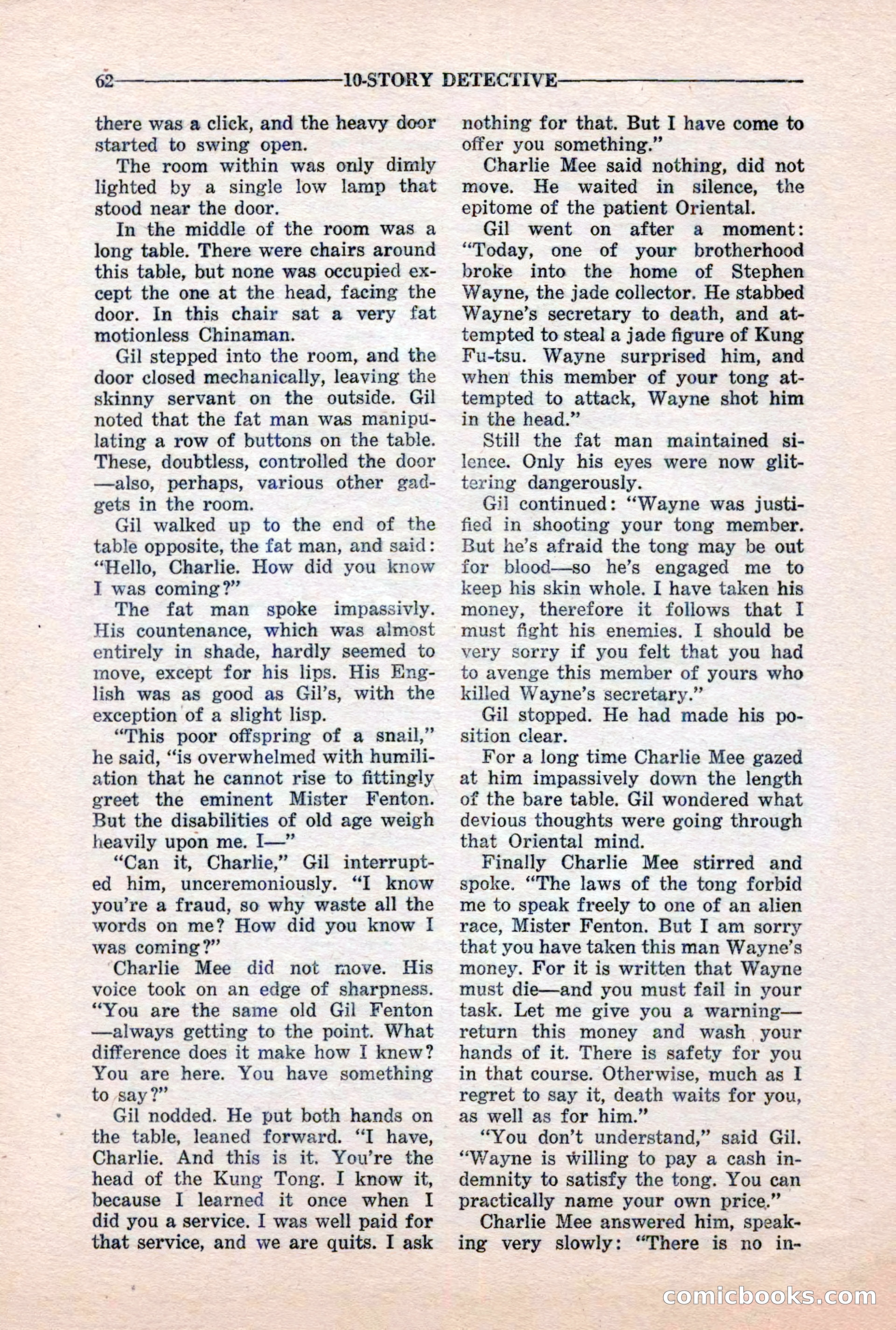 10-Story Detective, March 1941 — page 64 of 116
