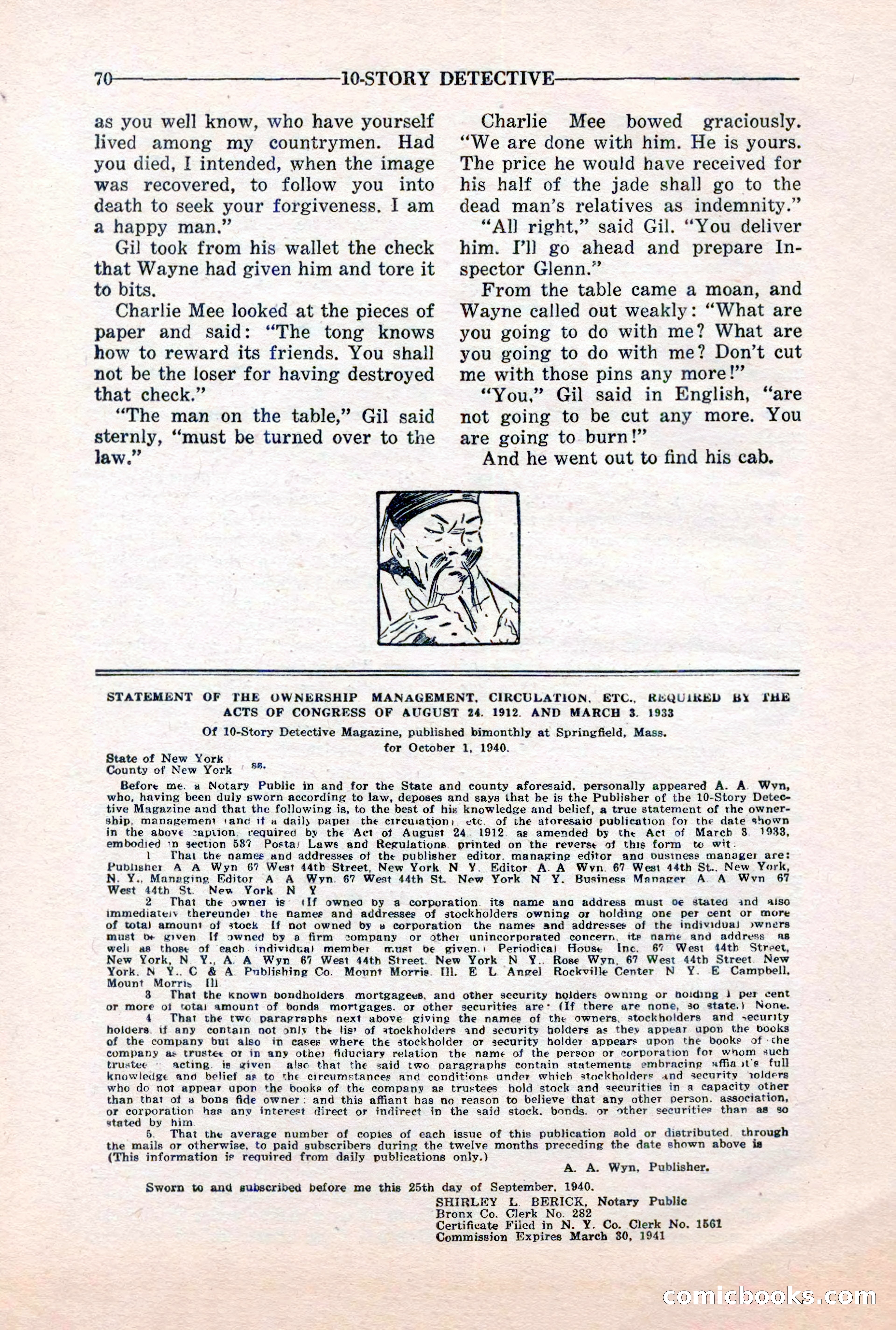 10-Story Detective, March 1941 — page 72 of 116