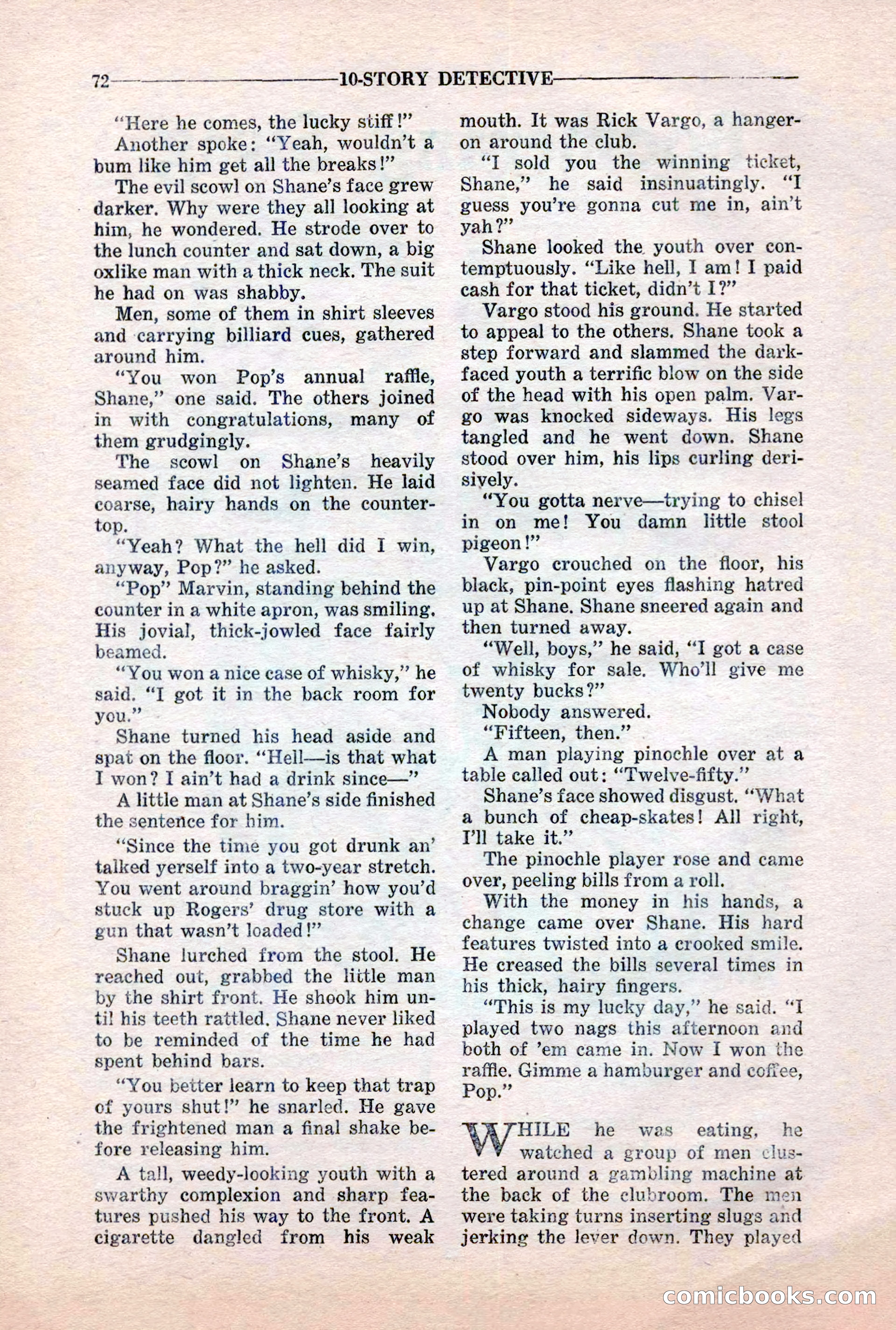 10-Story Detective, March 1941 — page 74 of 116