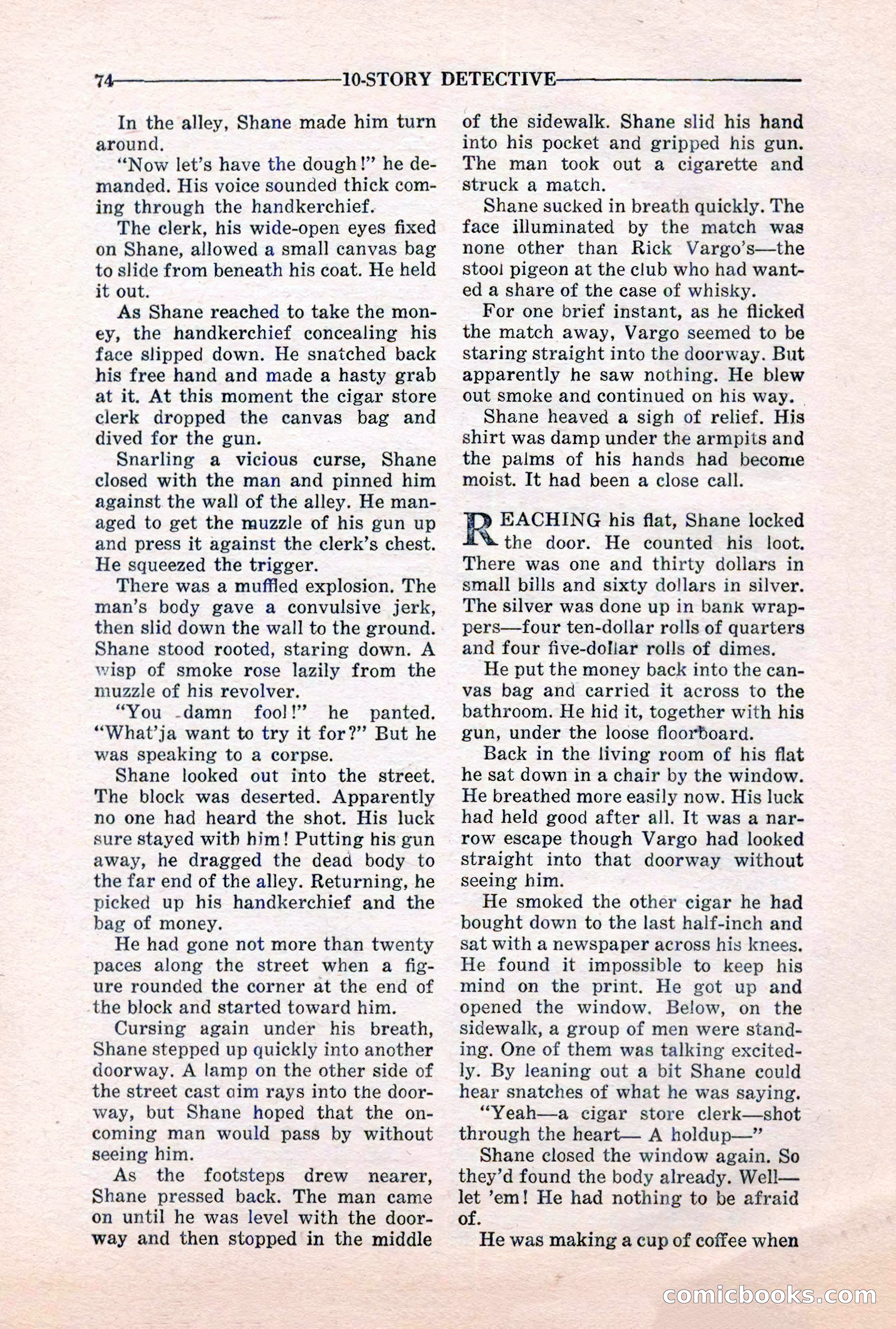 10-Story Detective, March 1941 — page 76 of 116
