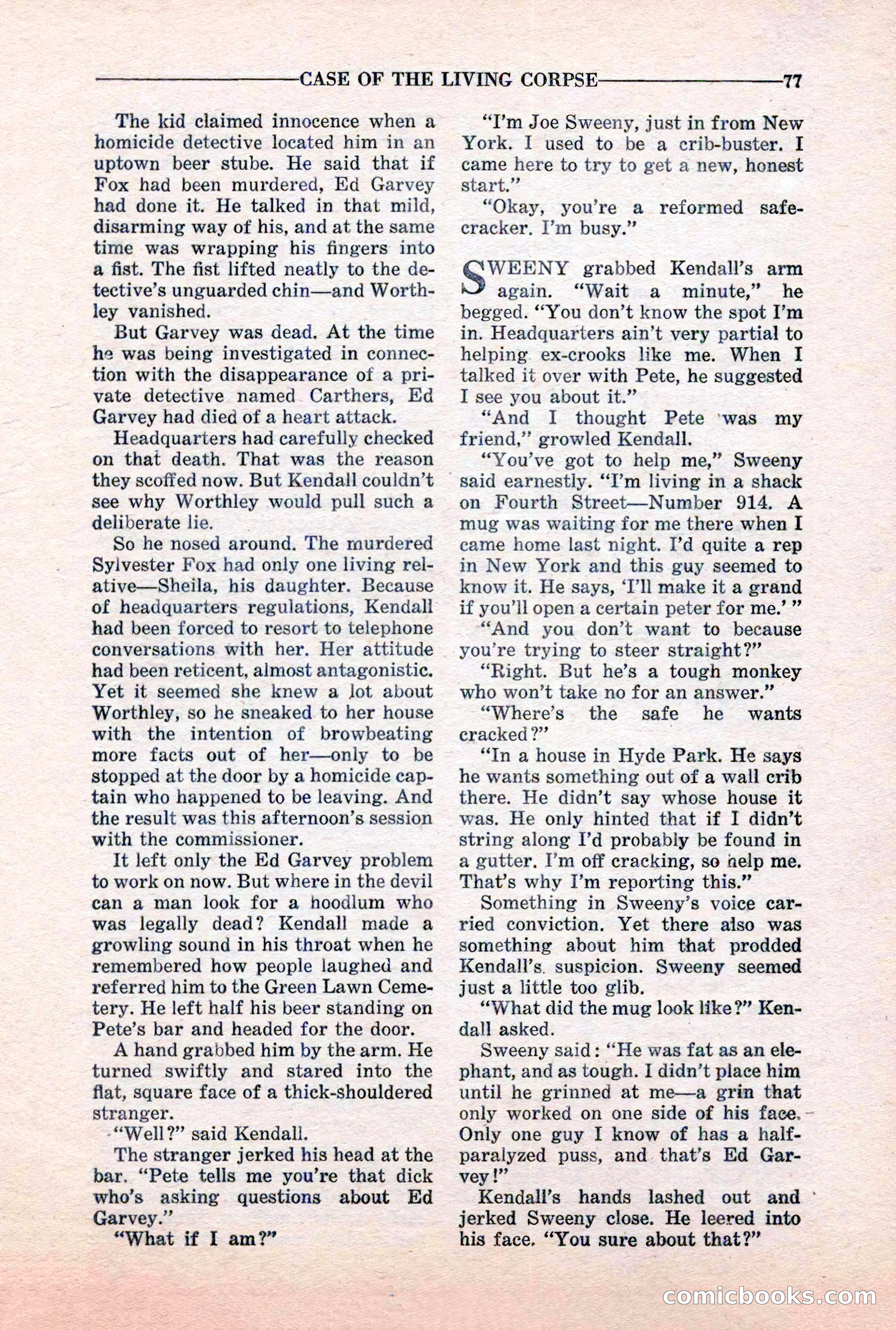 10-Story Detective, March 1941 — page 79 of 116
