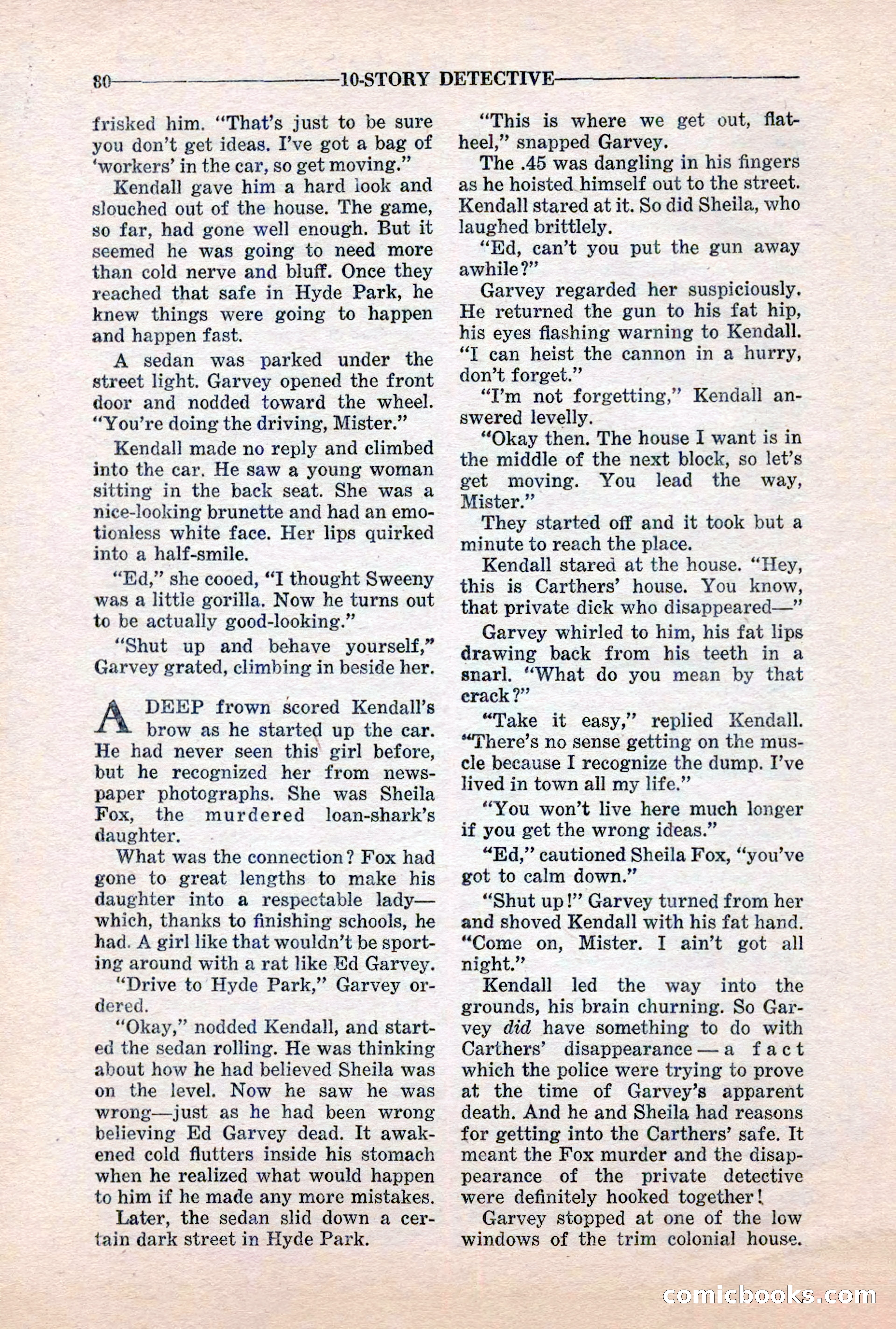 10-Story Detective, March 1941 — page 82 of 116