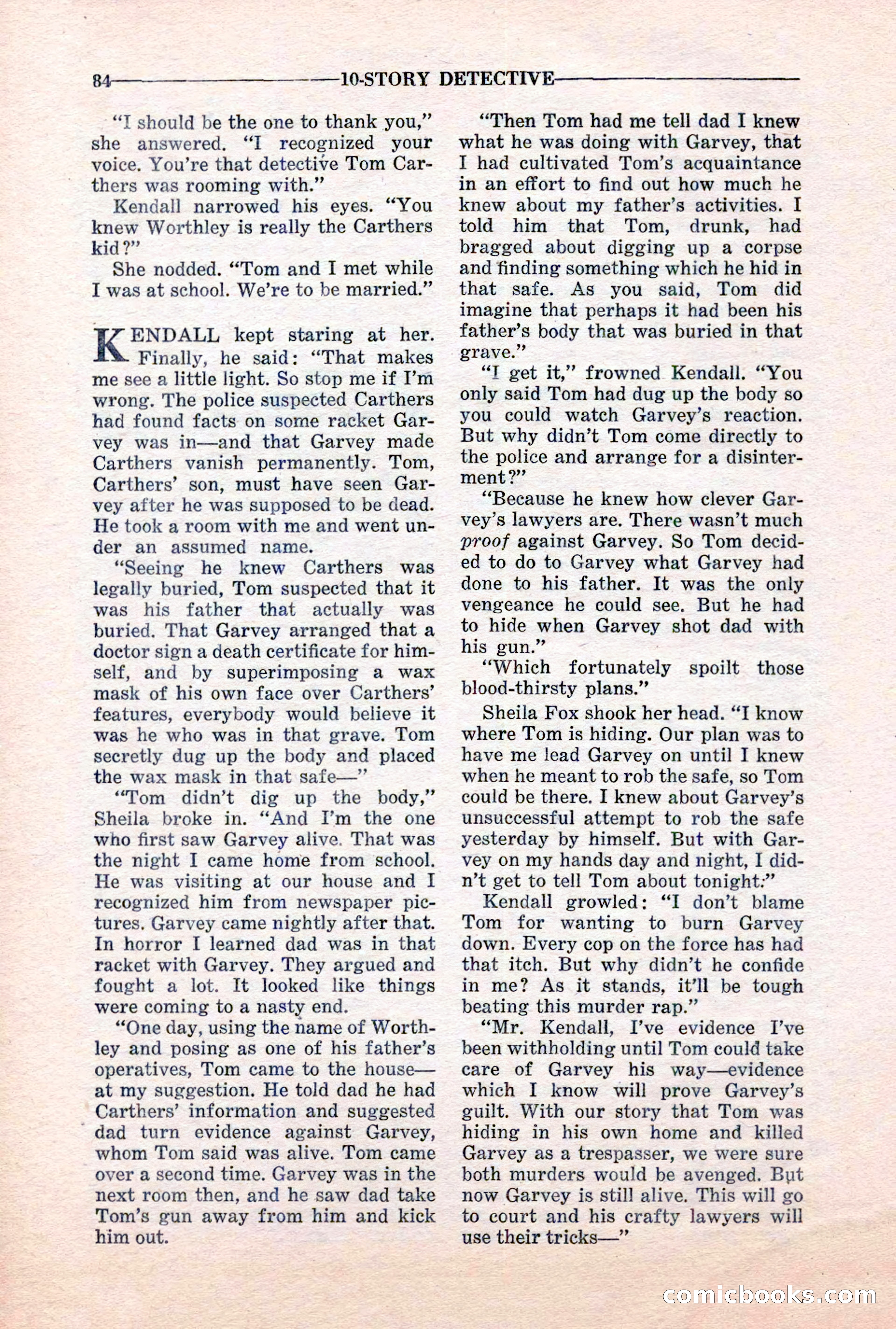 10-Story Detective, March 1941 — page 86 of 116
