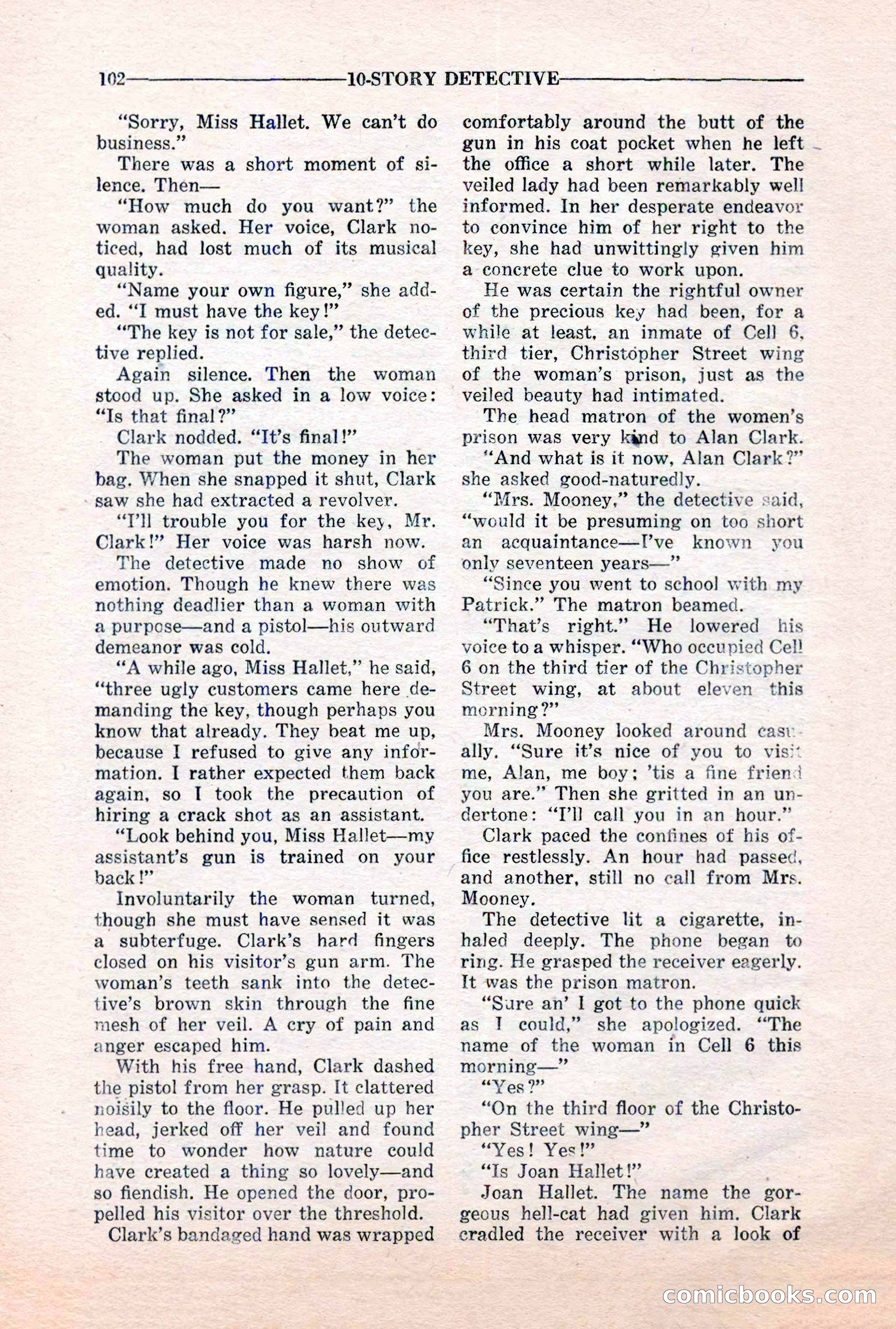 10-Story Detective, March 1941 — page 104 of 116